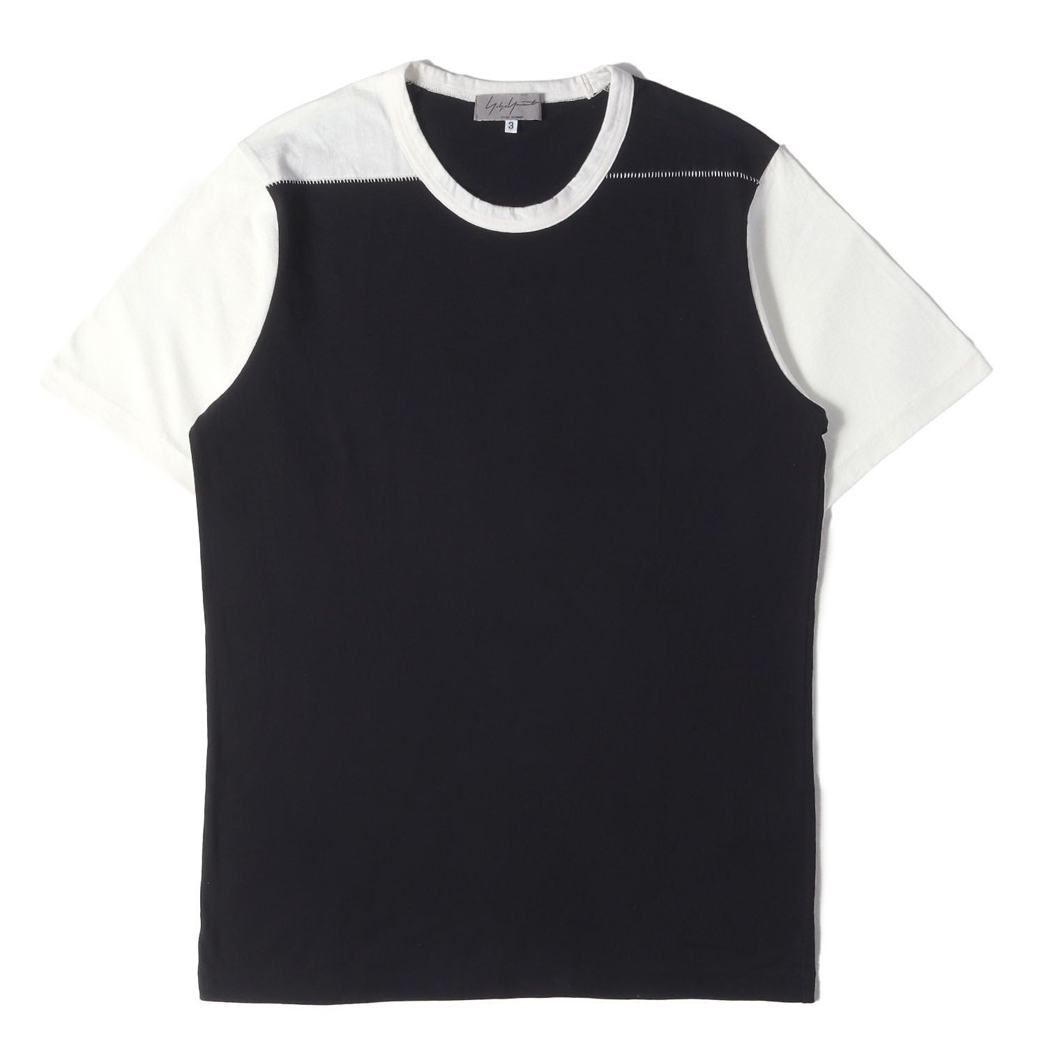 Yohji Yamamoto (ヨウジヤマモト) 00s POUR HOMME 2トーン クルー 