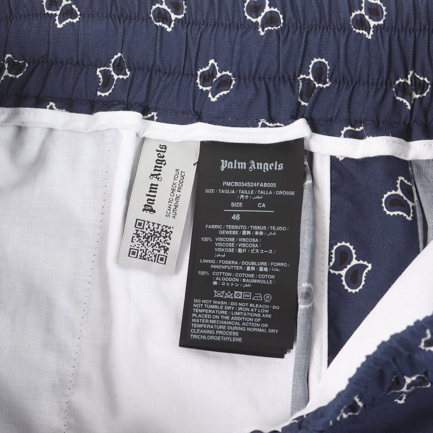 24SS ペイズリー柄 レーヨン イージーショーツ(PAISLEY SHORTS)