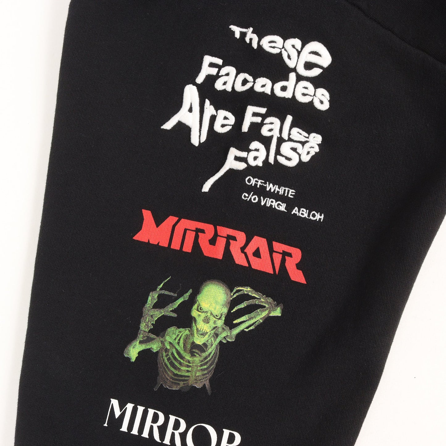 MIRRORロゴ マルチアイコン オーバーサイズ ジップ スウェットパーカー