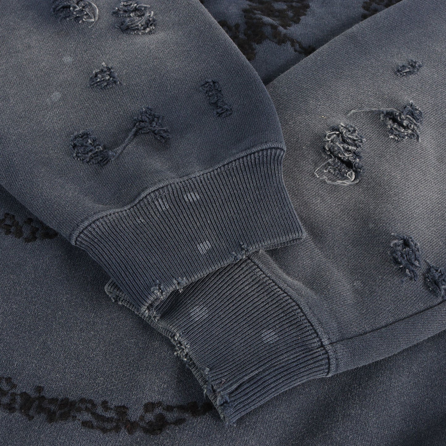 25AW ×CHITO サベージ加工 グラフィック刺繍 スウェット(SAVAGE SWEAT SHIRT LS)
