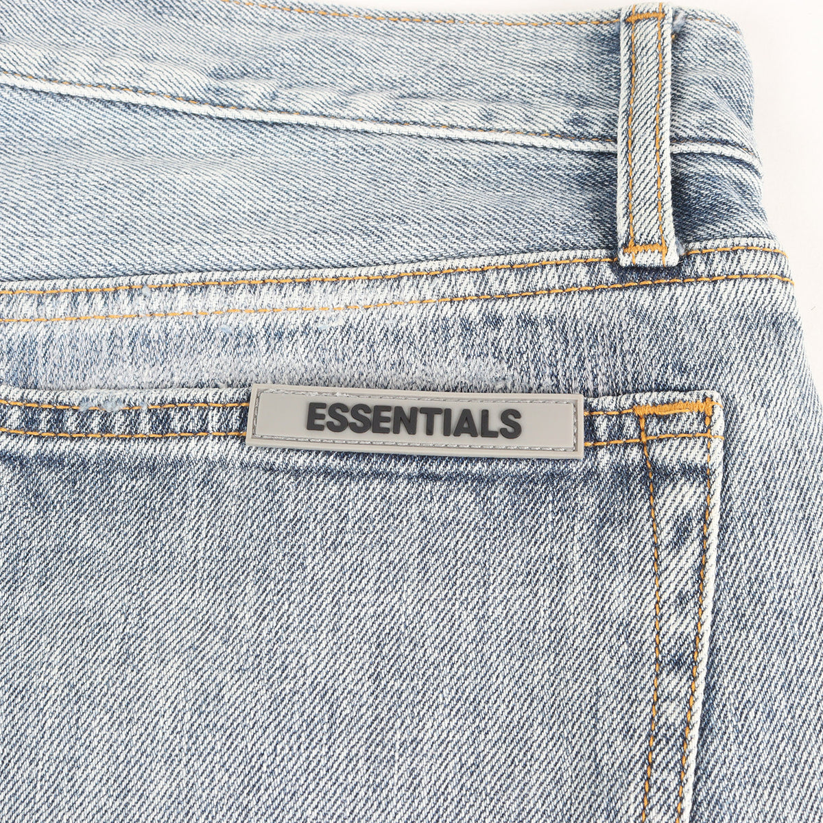 FOG ESSENTIALS ダメージリペア加工 スリム デニムパンツ