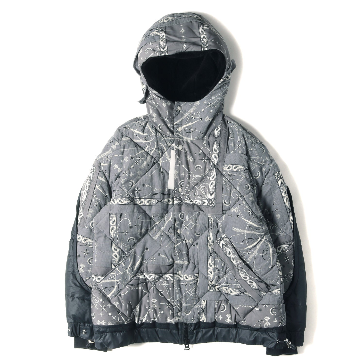 Sacai (サカイ) 20AW × Dr. Woo バンダナ プリント フーデッド パテッド ジャケット (Bandana Print Jacket  20-02332M) / ブルゾン ペイズリー コーデュロイ ナイロン - ブランド古着の通販・買取 | BEEGLE by Boo-Bee