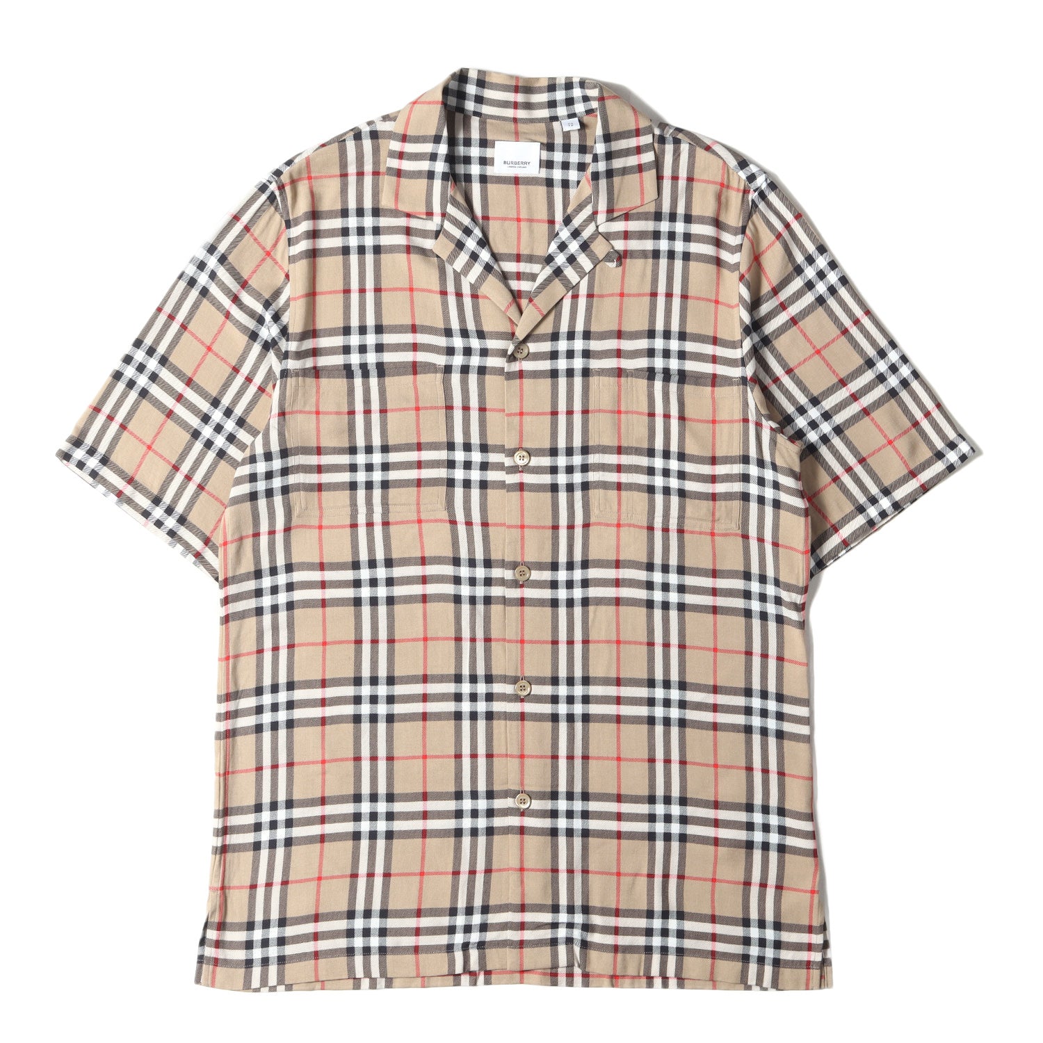 BURBERRY (バーバリー) 20SS ノバチェック レーヨン ソフトツイル 半袖 オープンカラー シャツ (Vintage Check  Twill Shirt 8025821) / 開襟 – ブランド古着の通販・買取 | BEEGLE by Boo-Bee