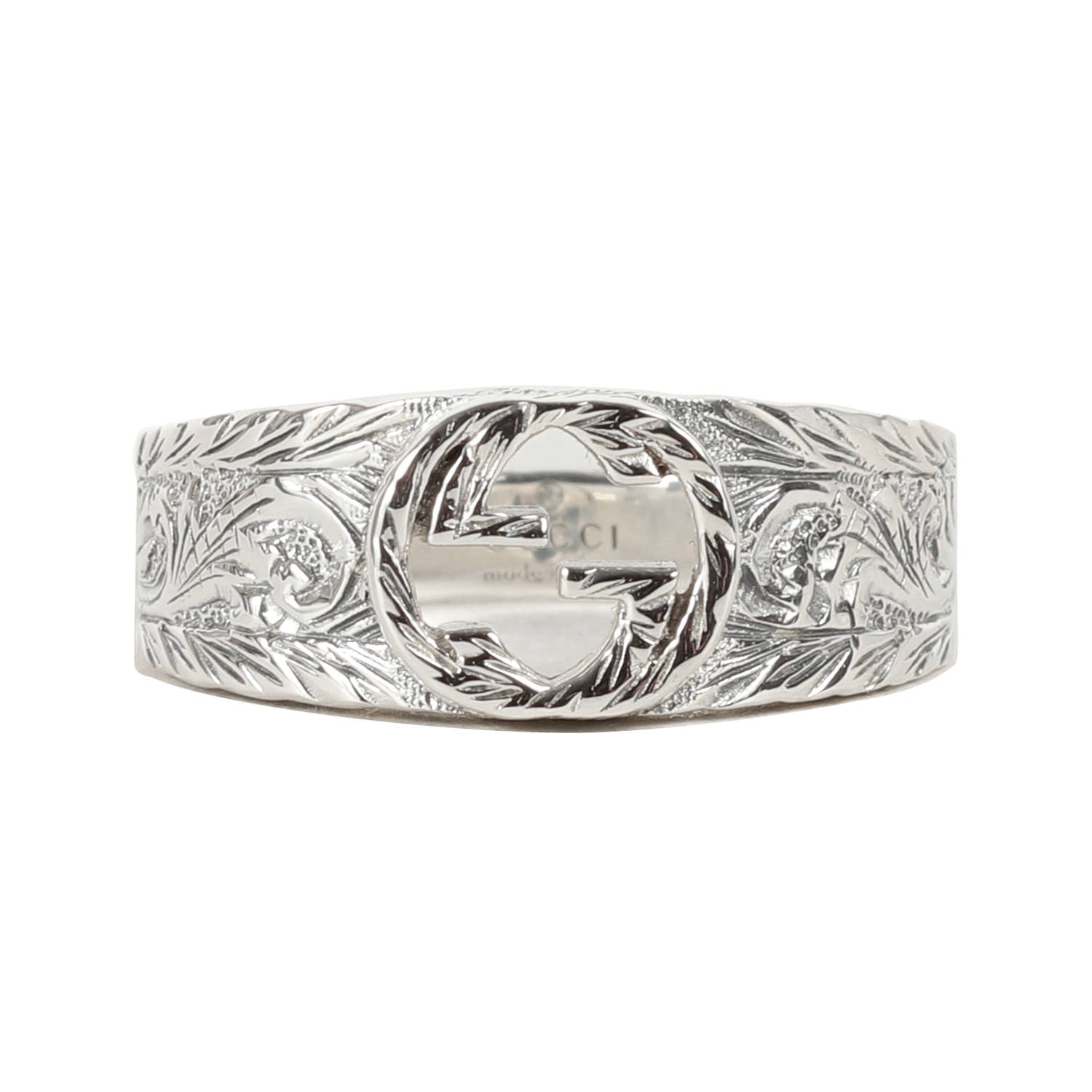 GUCCI (グッチ) インターロッキング G リング / Ag925 シルバー 指輪  