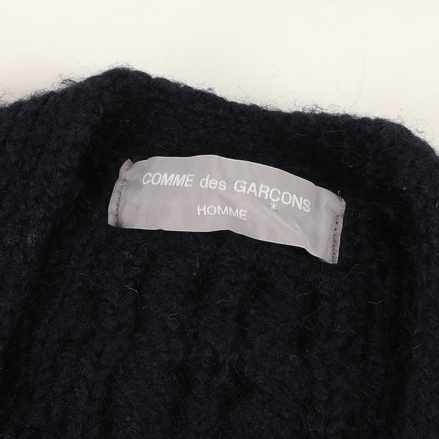 88AW ケーブル編み シャギー ウール ニット カーディガン (HN-080150) / アウター 羽織 定番 ベーシック モード デザイナーズ アーカイブ AD1988