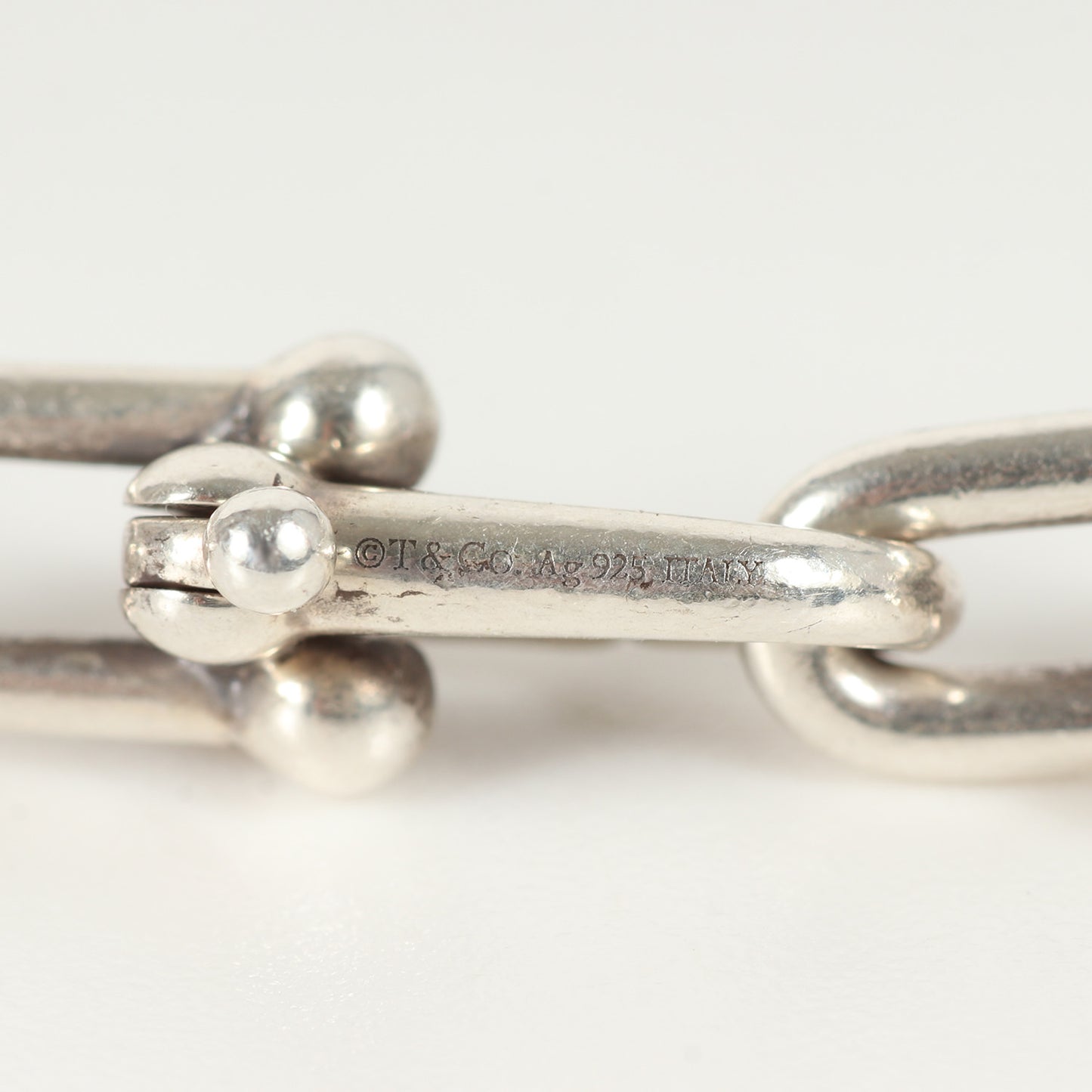 ハードウェア グラジュエイテッド リンク ネックレス / 18inc シルバー 925 ジュエリー アクセサリー