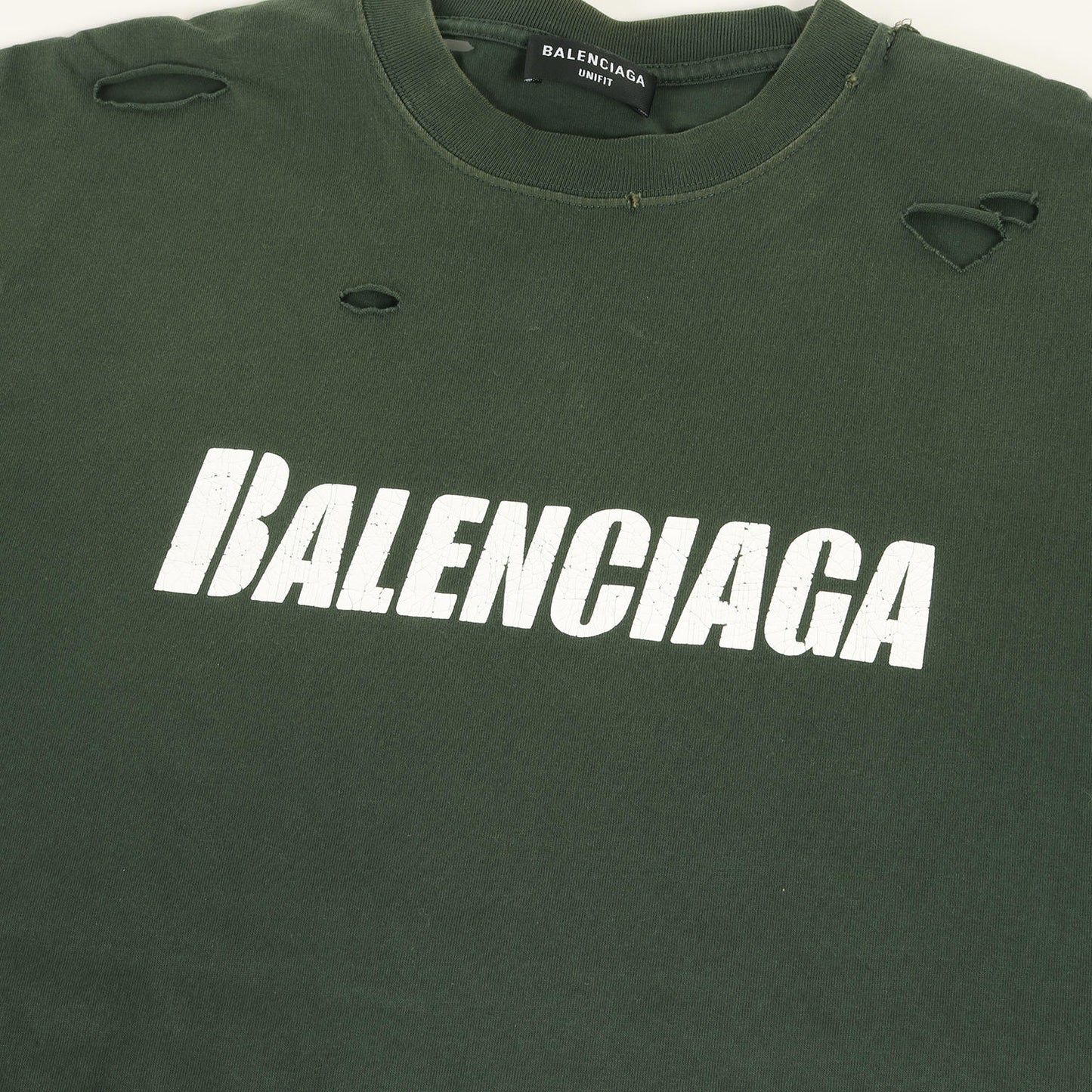 フェード デストロイ加工 ロゴ Tシャツ (Caps Destroyed Flatground Tee 651795 TKVB8)