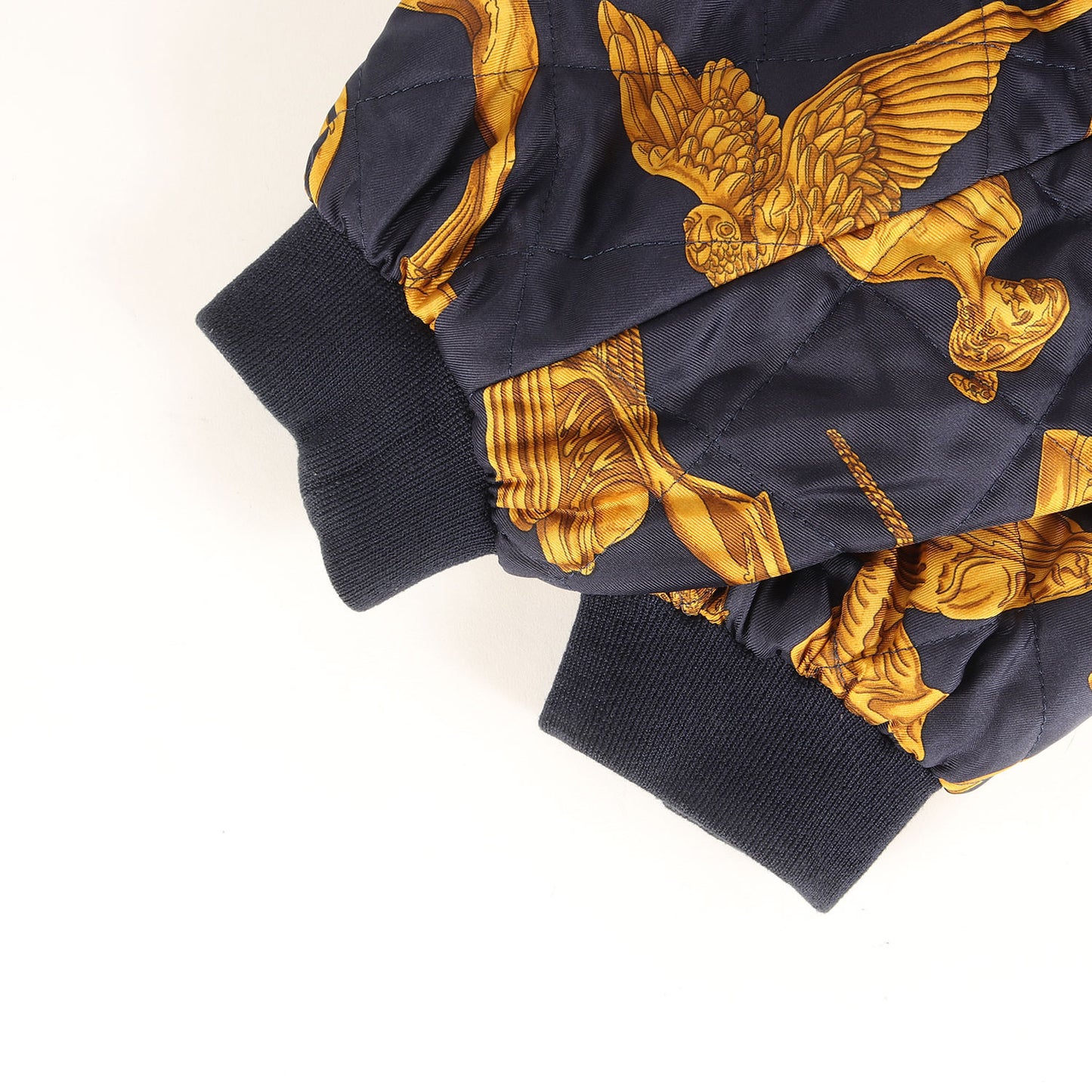 希少 ビッグサイズ 80s -90s リバーシブル シルク ボンバー ジャケット ブルゾン