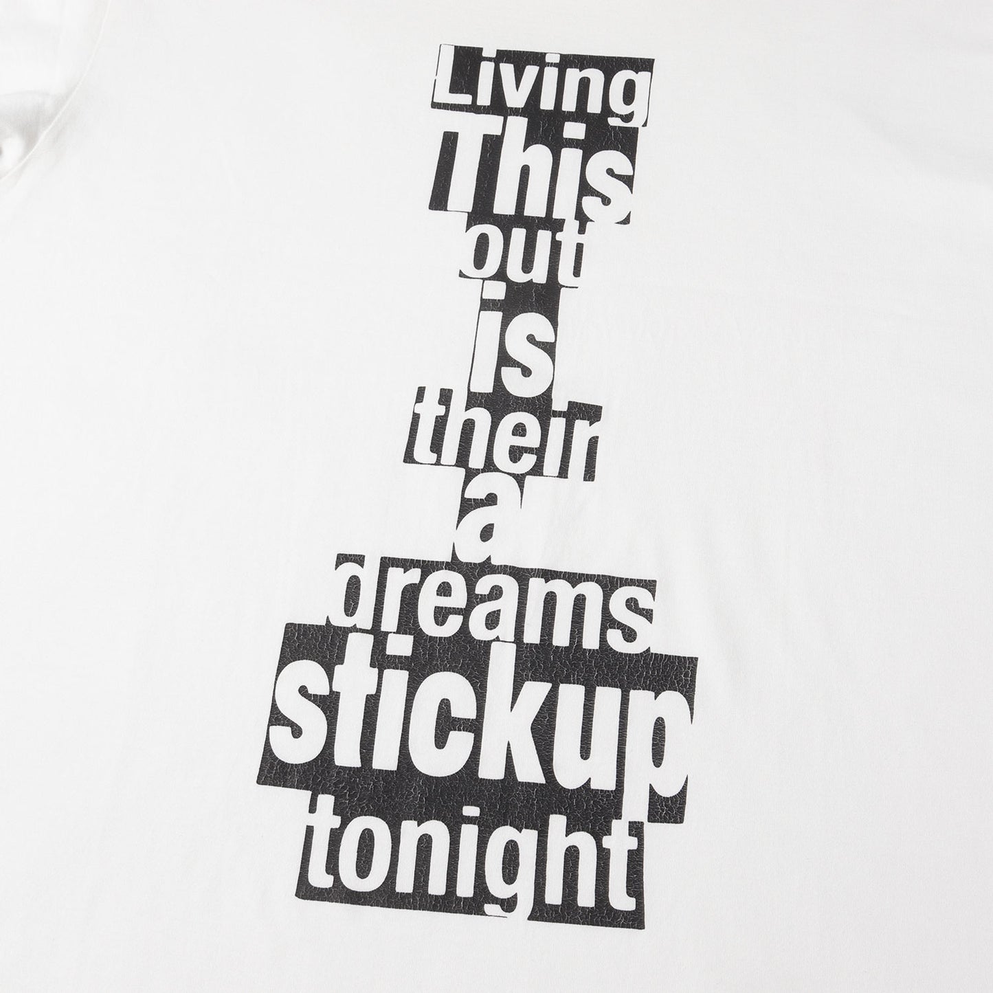 24SS グラフィック メッセージ ロゴ Tシャツ (Dash Snow Loose T-Shirt 2X69L671Q.01OB) / MADE IN FRANCE