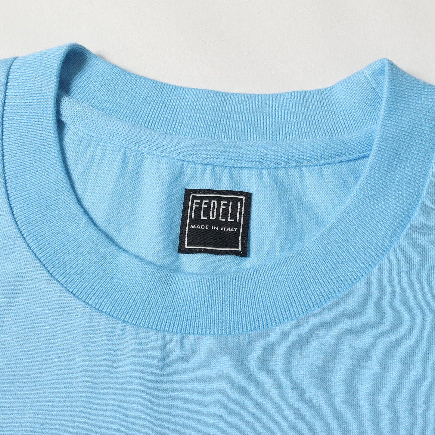 ヘムリブ プレーン ソリッド Tシャツ (ABE MM BH GIZA JERSEY) / MADE IN ITALY