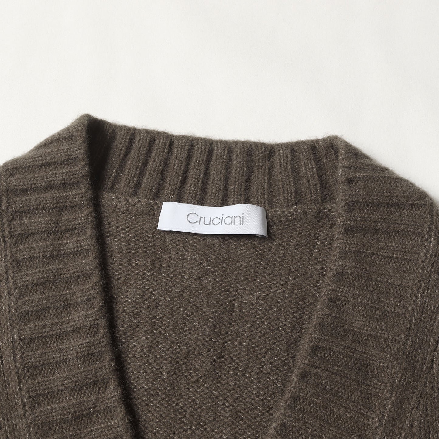 カシミヤ混ウール ニット Vネック カーディガン (CUK102)