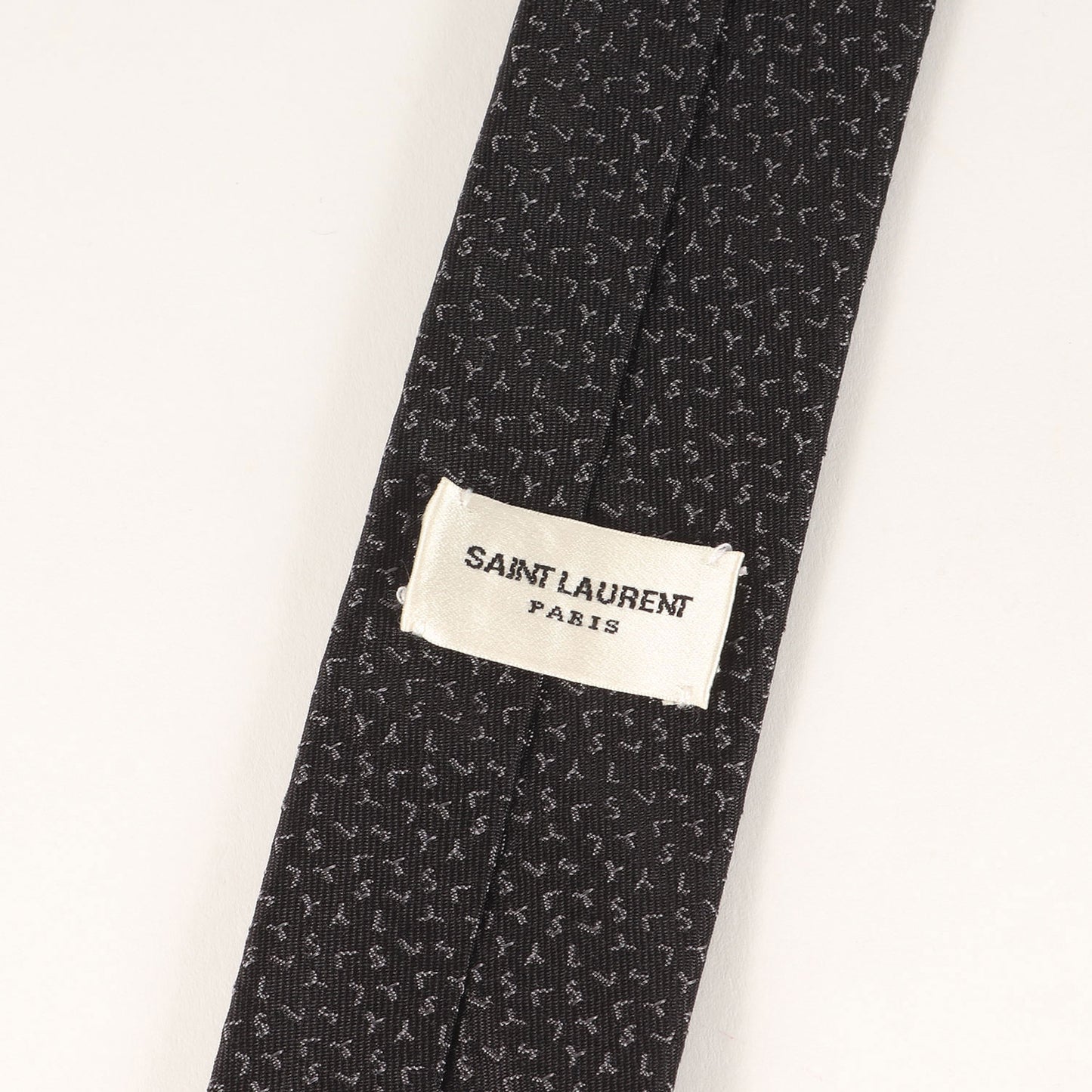 YSL ロゴ ジャガード ナロータイ