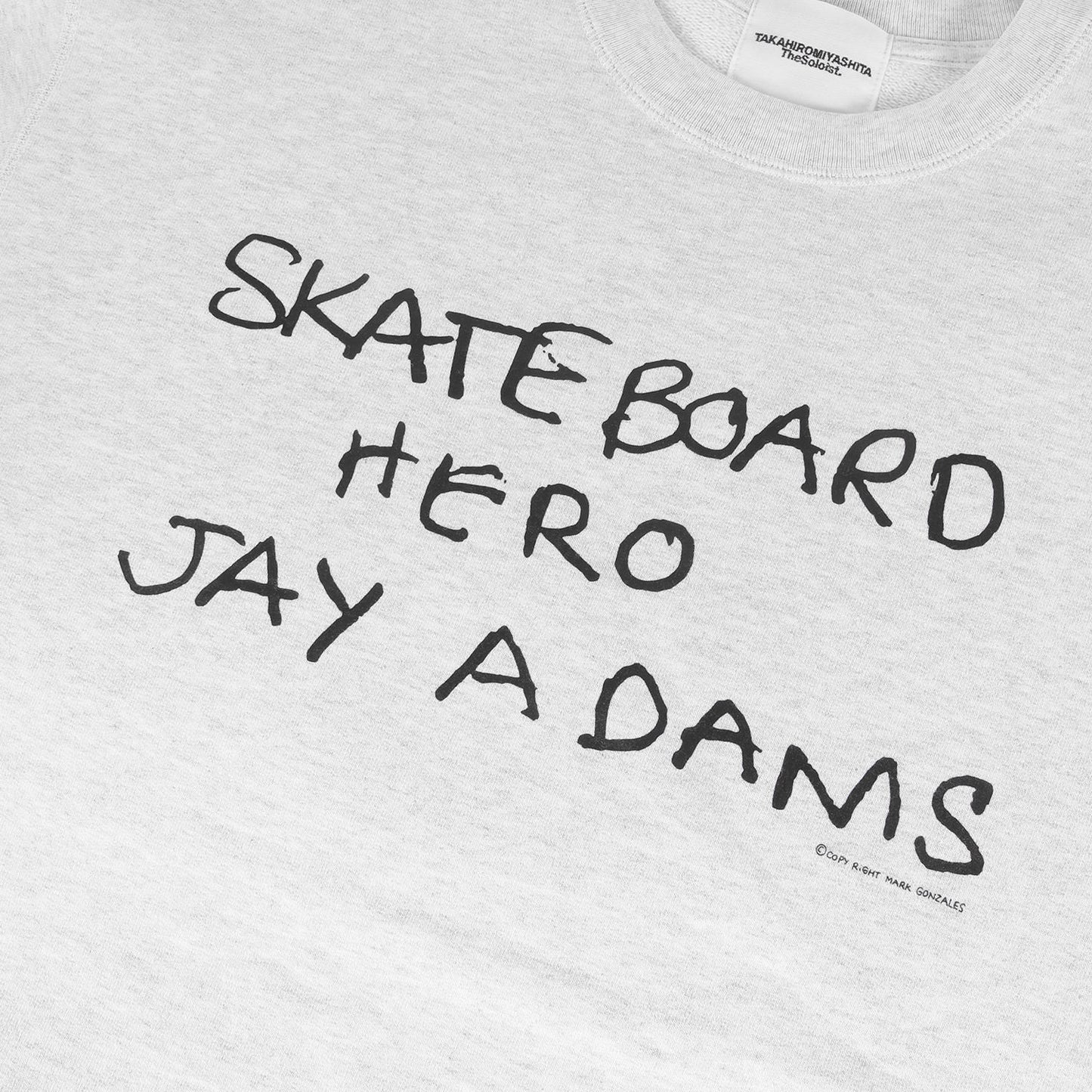 ×Mark Gonzales / SUICOKE レターロゴ クルーネック スウェット