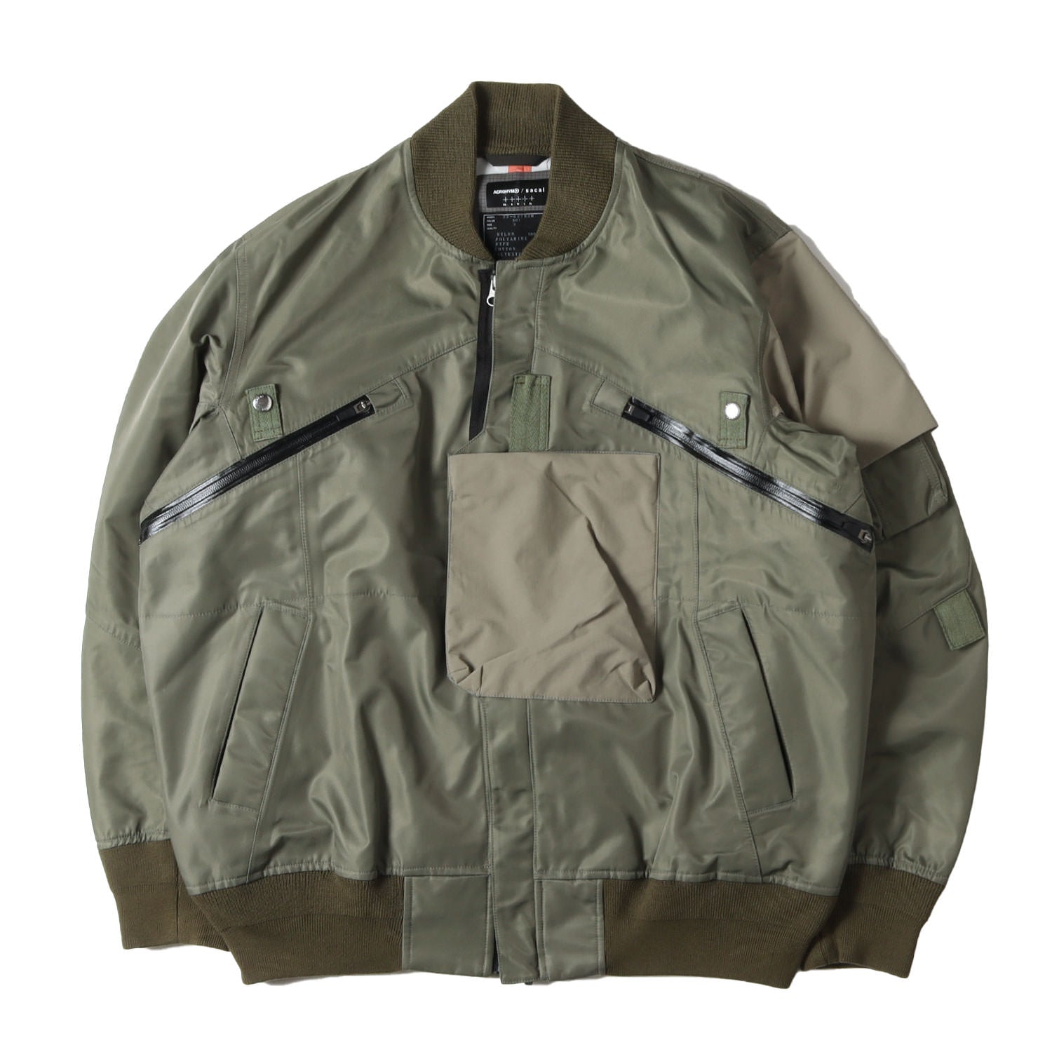 Sacai (サカイ) ×ACRONYM 再構築 ナイロン ミリタリー ボンバー 