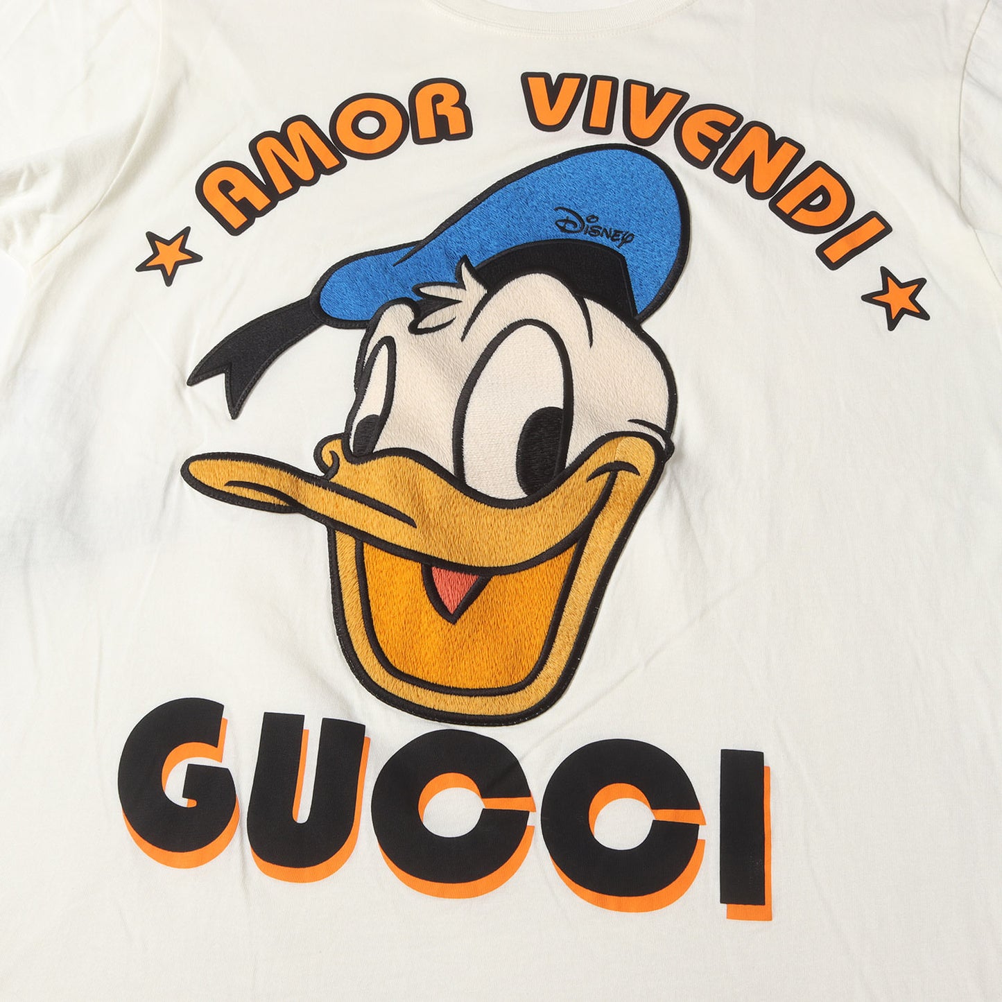 22SS ×Disney ドナルド・ダック エンブロイダリ― Tシャツ (615044)