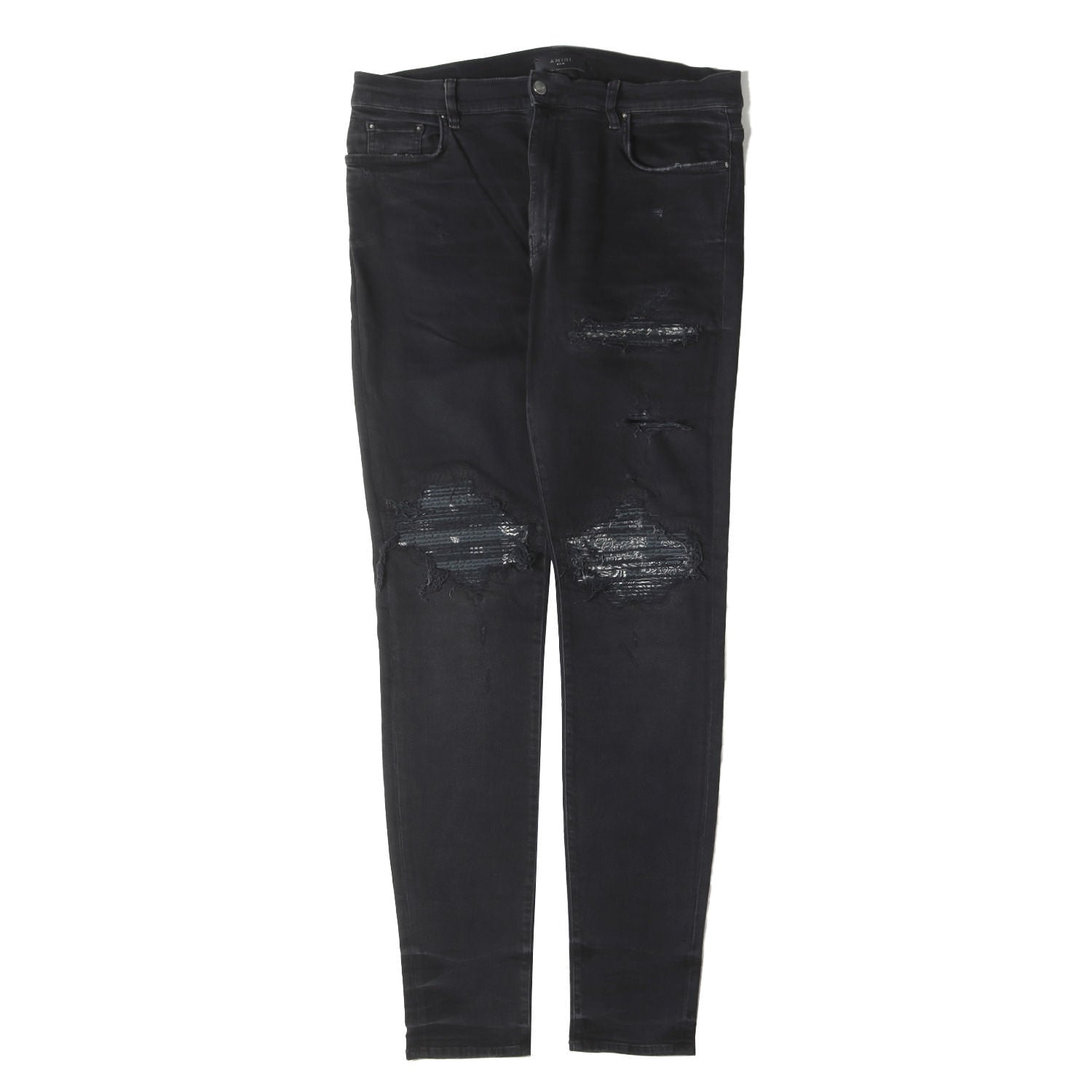 AMIRI (アミリ) バンダナパッチ ダメージ加工 ストレッチ スリム