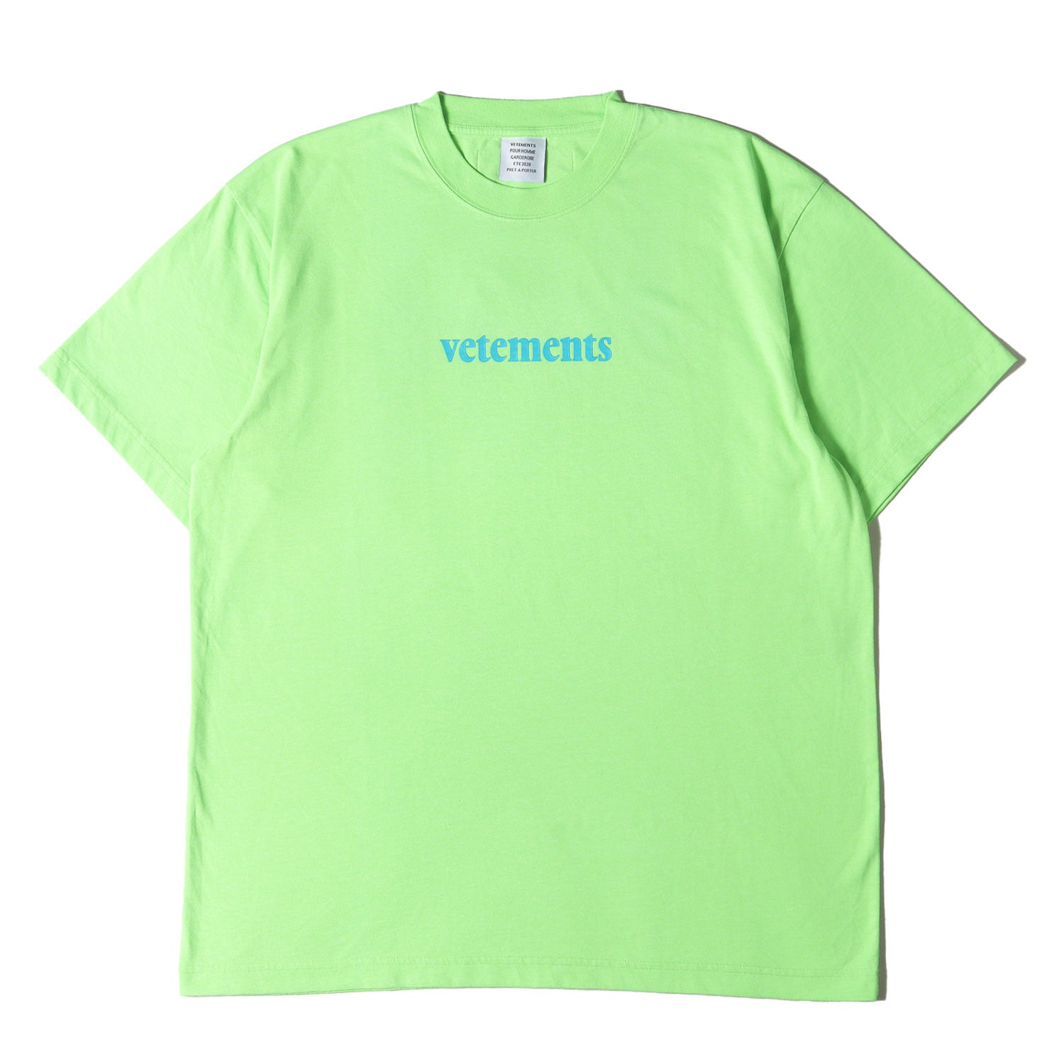 VETEMENTS (ヴェトモン) 20SS 発泡ロゴプリント Tシャツ - ブランド 