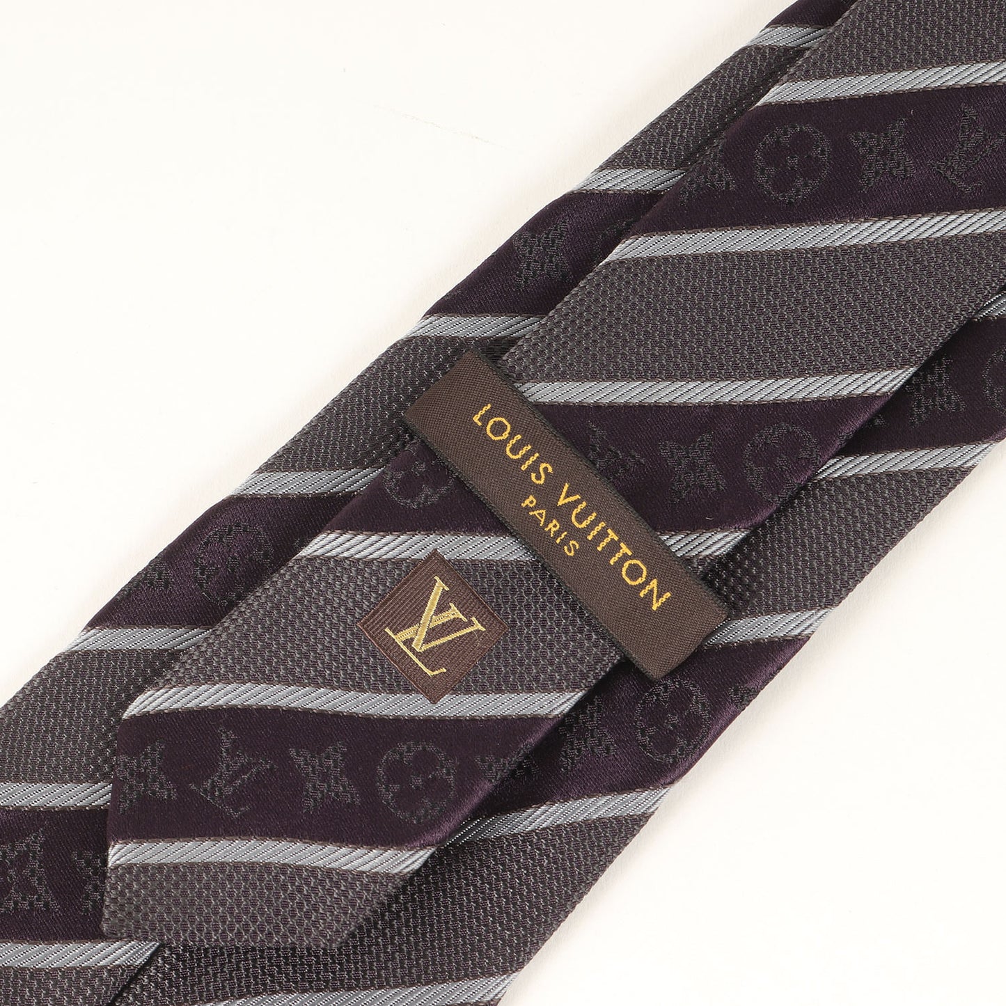 モノグラム レジメンタル シルク ネクタイ / イタリア製 クラヴァット