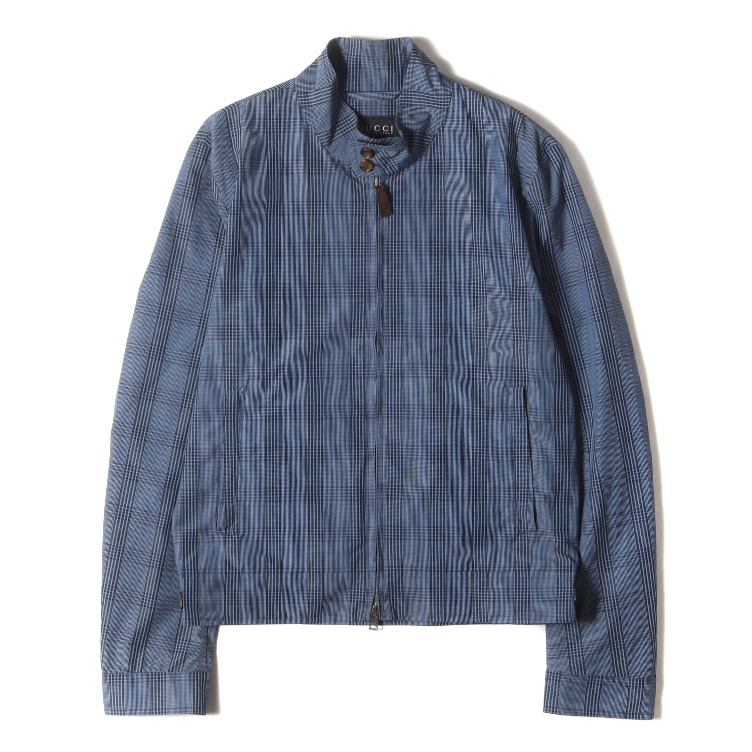 チェック ポリコットン フルジップ スイングトップ ジャケット 318199