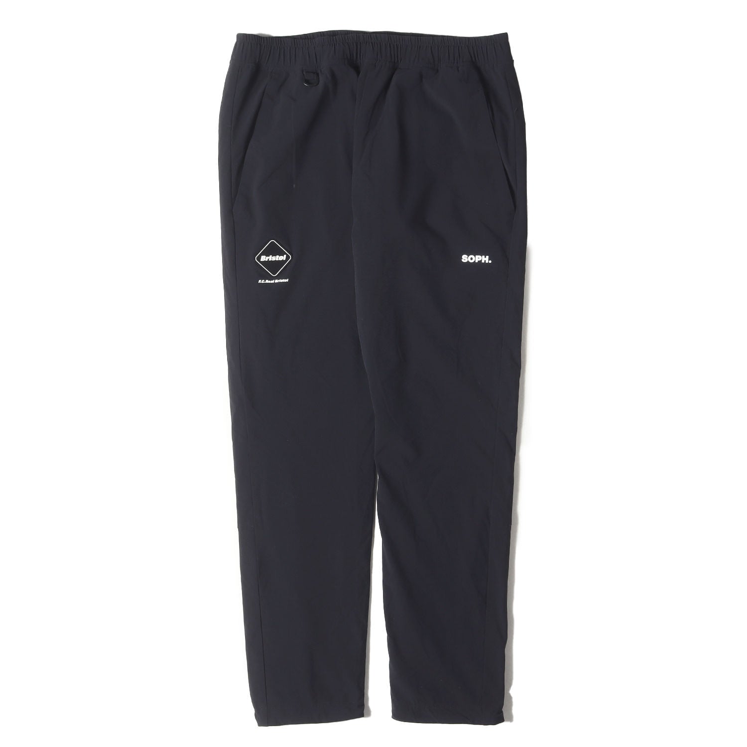F.C.R.B. LYCRA EASY PANTS ナイロンパンツ M ブラック #FCRB-178037 エフシーアールビー SOPH ソフ 24AW エンブレムパッチ ライクラ ストレッチ ナイロン トラックパンツ