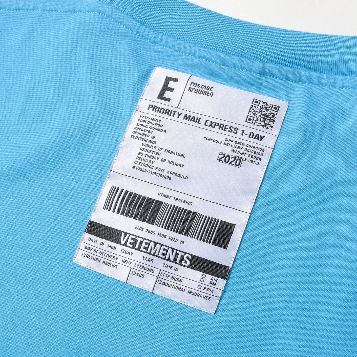 ポステージラベル ラバーロゴ クルーネック Tシャツ (Logo Postage T-shirt)