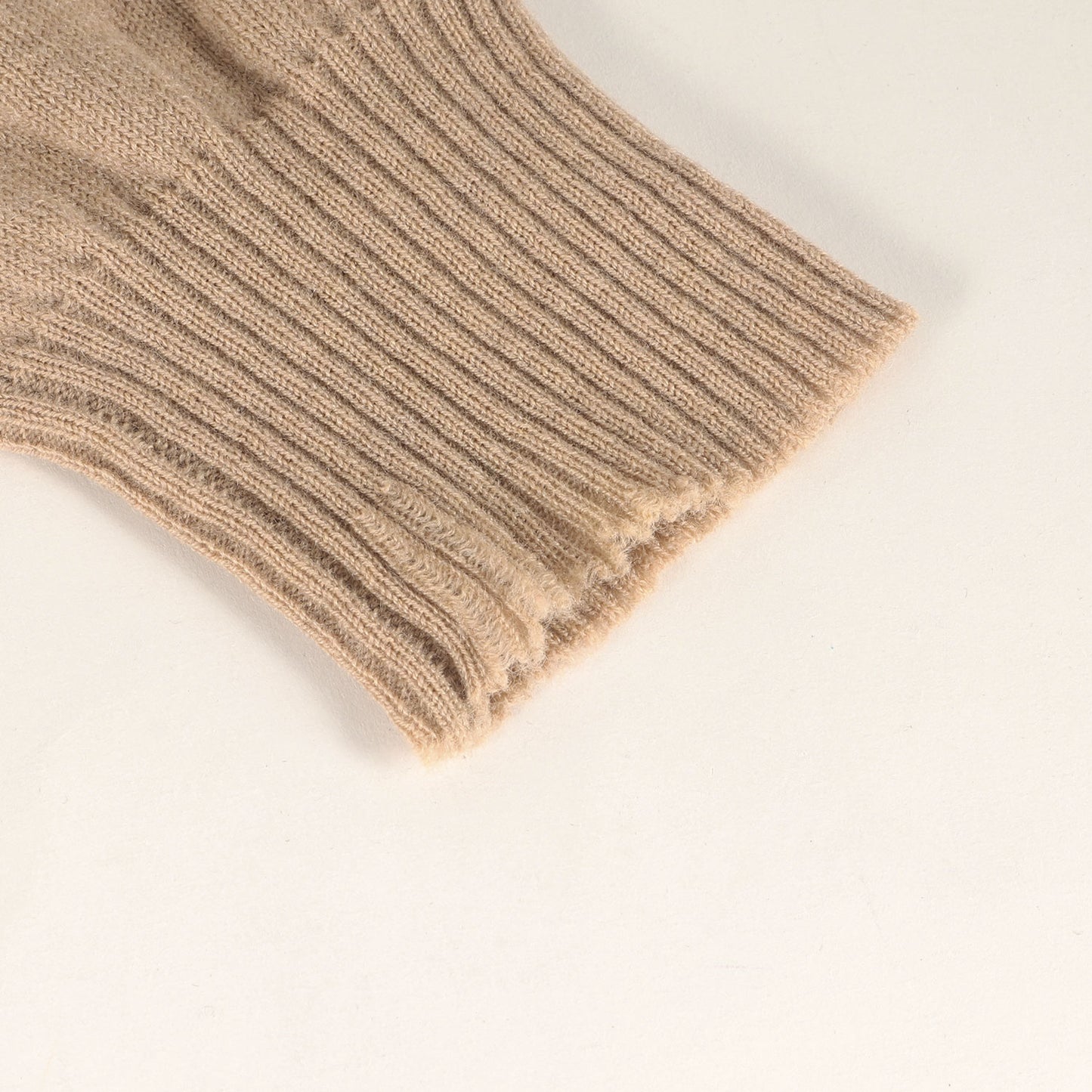 HARRIS TWEED別注 バックツイードパッチ クルーネック ハイゲージ ウール ニット S29HA0293