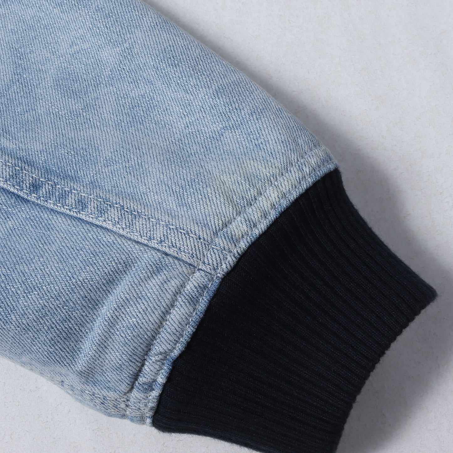 シグネチャー モノグラム デニム フルジップ フーデッド ジャケット (Signature denim Hooded Zip Up Jacket)