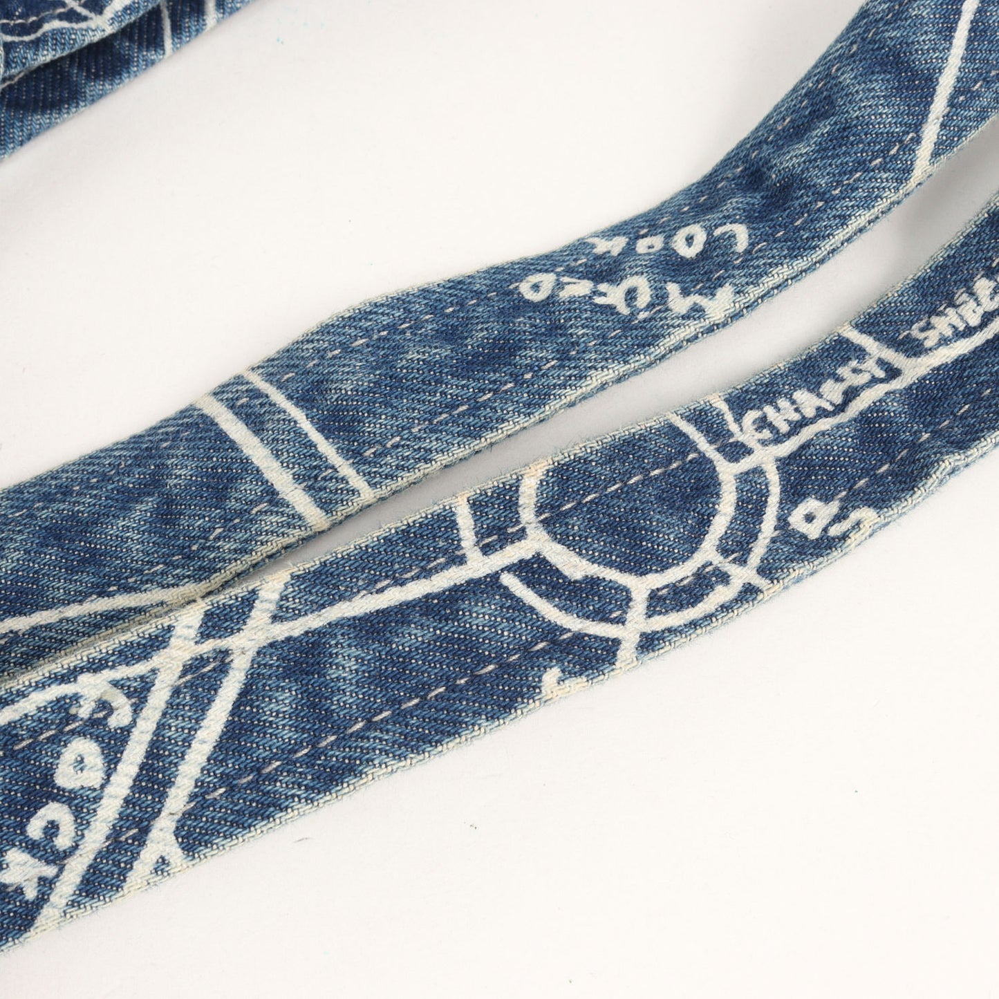 ゴンズマップ柄 デニム トートバッグ(Gonz Map Denim Tote)
