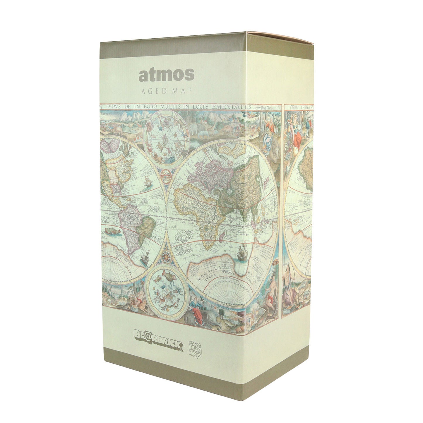 BE@RBRICK 1000% ベアブリック アトモス 世界地図 ATMOS AGED MAP 2023年製