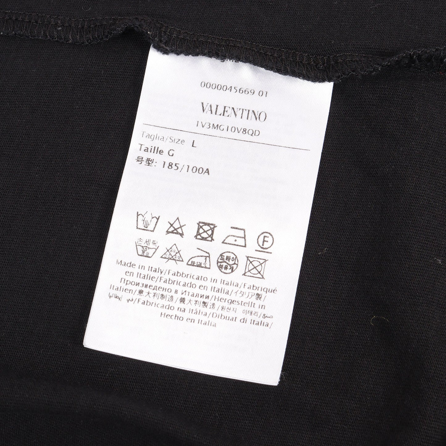 ピラミッドスタッズ付き クルーネック Tシャツ