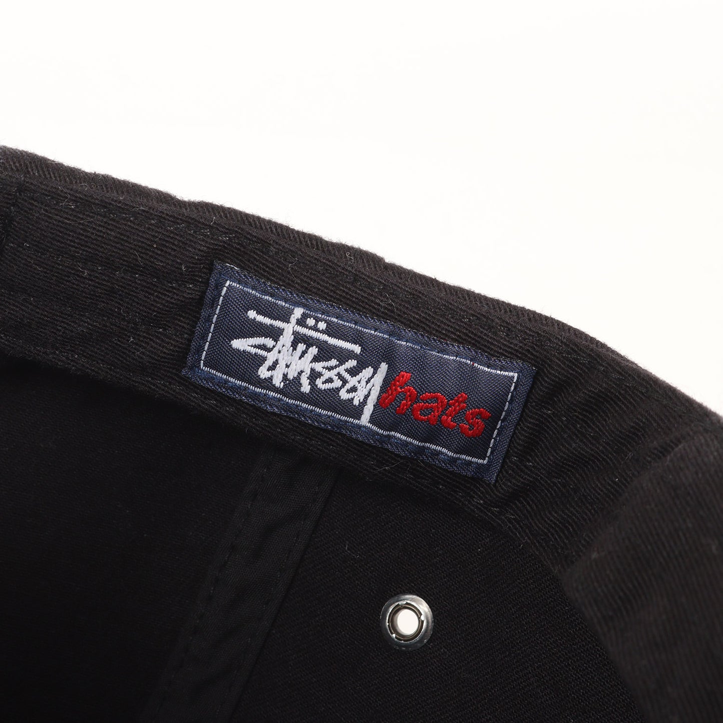 90~00s ストックロゴ刺繍 6パネル キャップ(デッドストック)