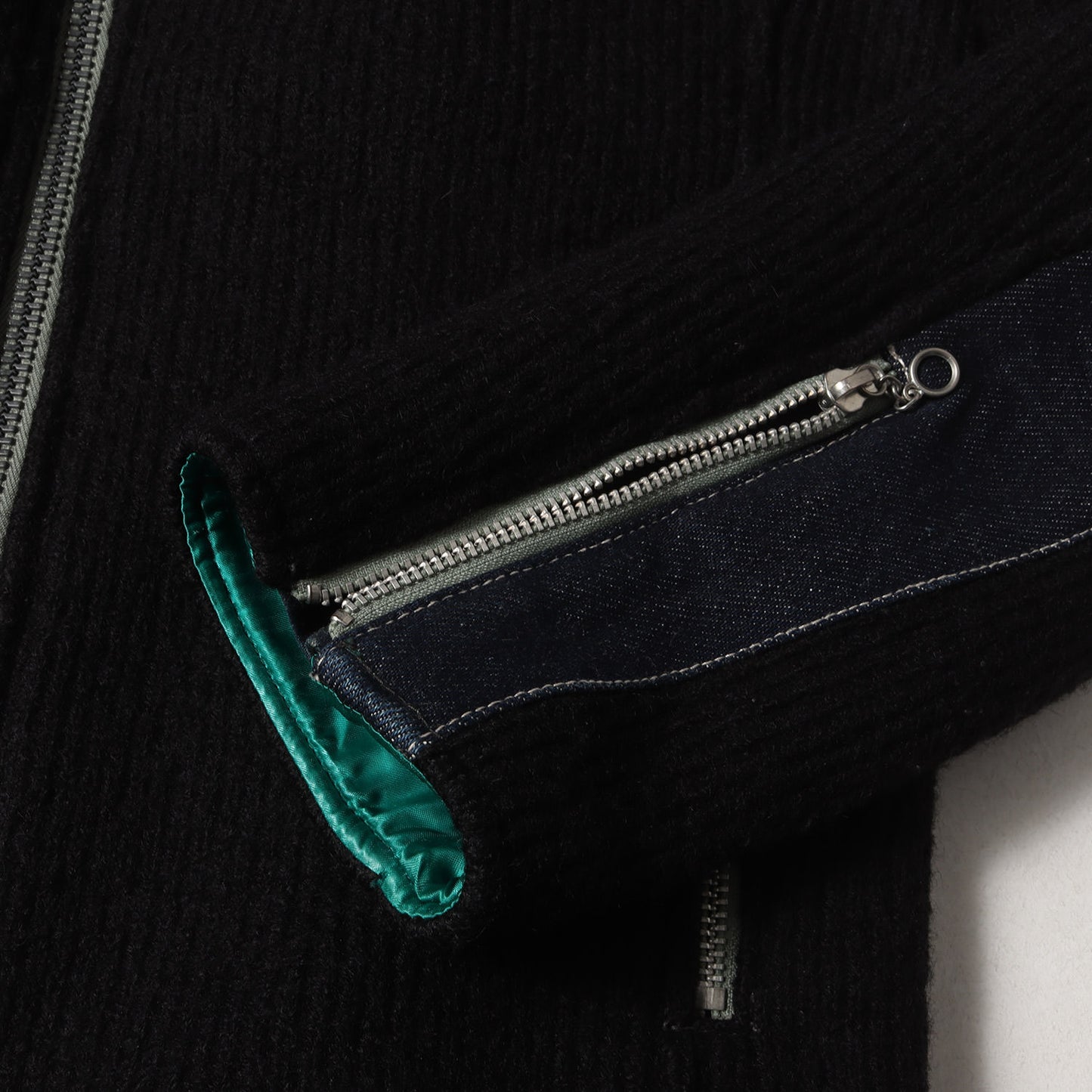 ハードウール シングル ライダースジャケット