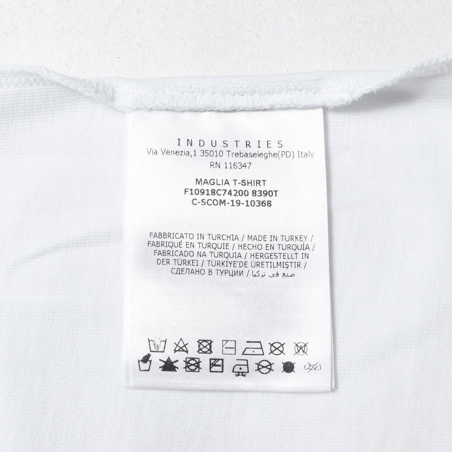20SS マジックテープワッペン クルーネック Tシャツ(MAGLIA T-SHIRT)