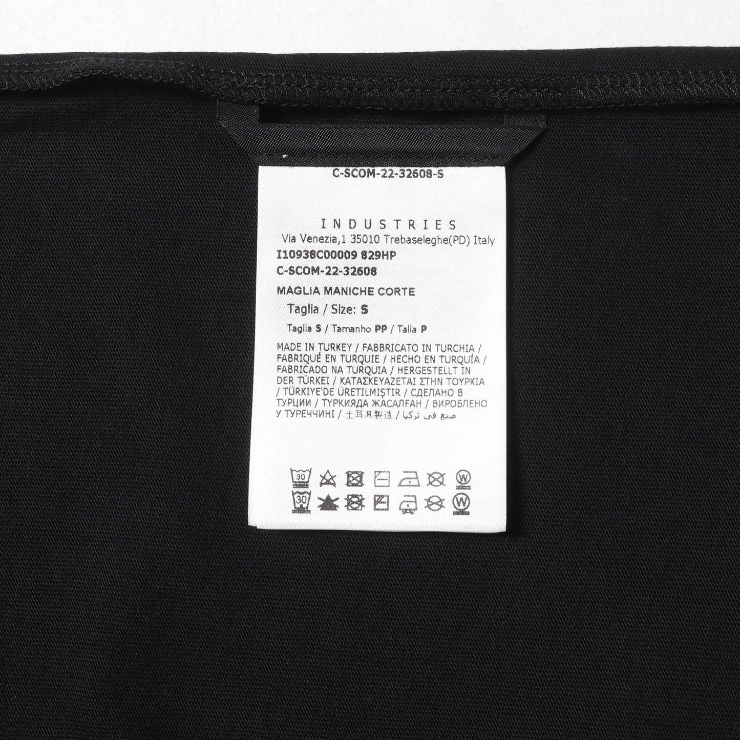 23SS ブランドロゴ刺繍 クルーネック Tシャツ(MAGLIA MANICHE CORTE)