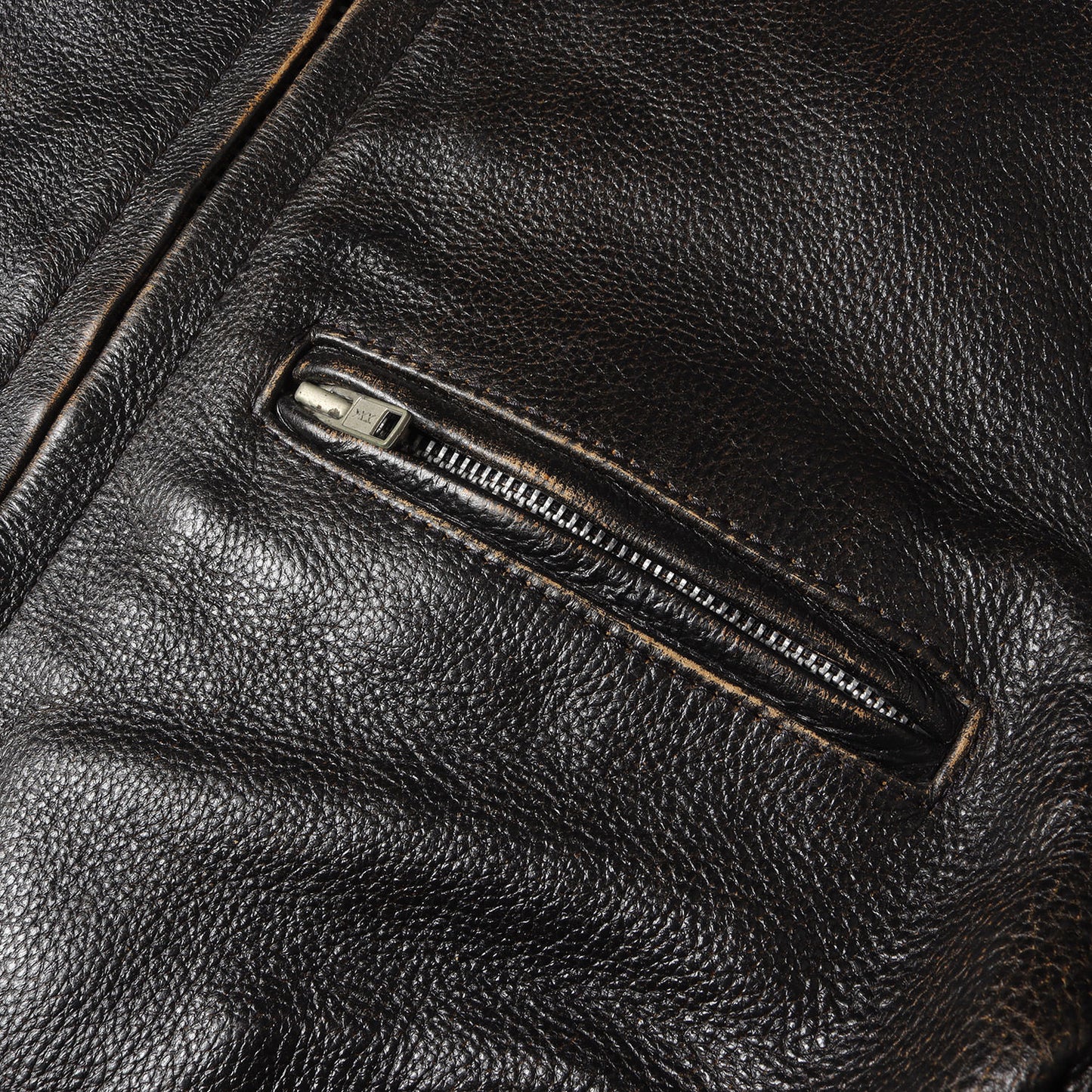 90s アイアンクロススナップボタン / ライナー付き カウレザー シングル ライダースジャケット Bikers