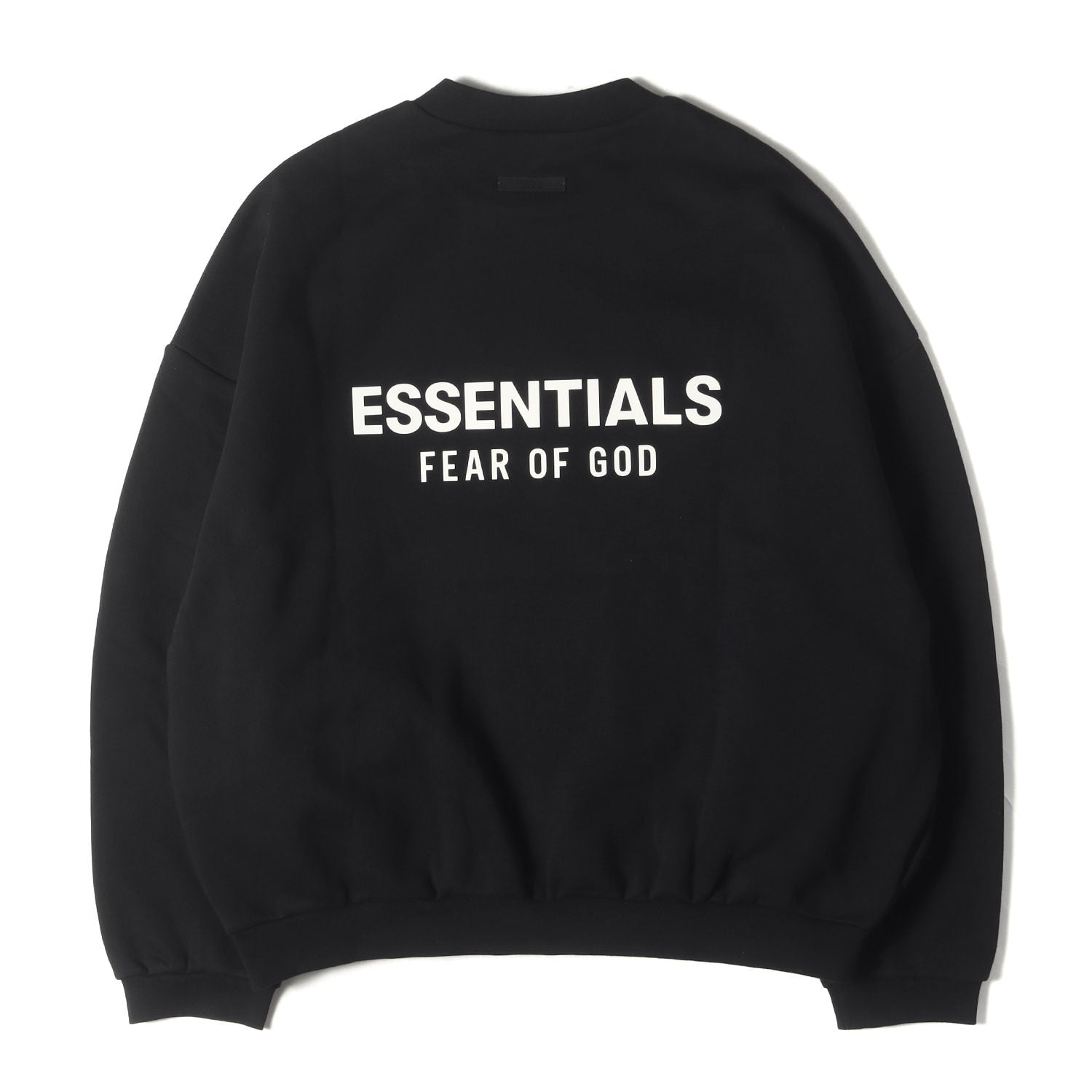 ESSENTIALS FEAR FOG Essentials ロゴ クルーネックスウェット黒 OF