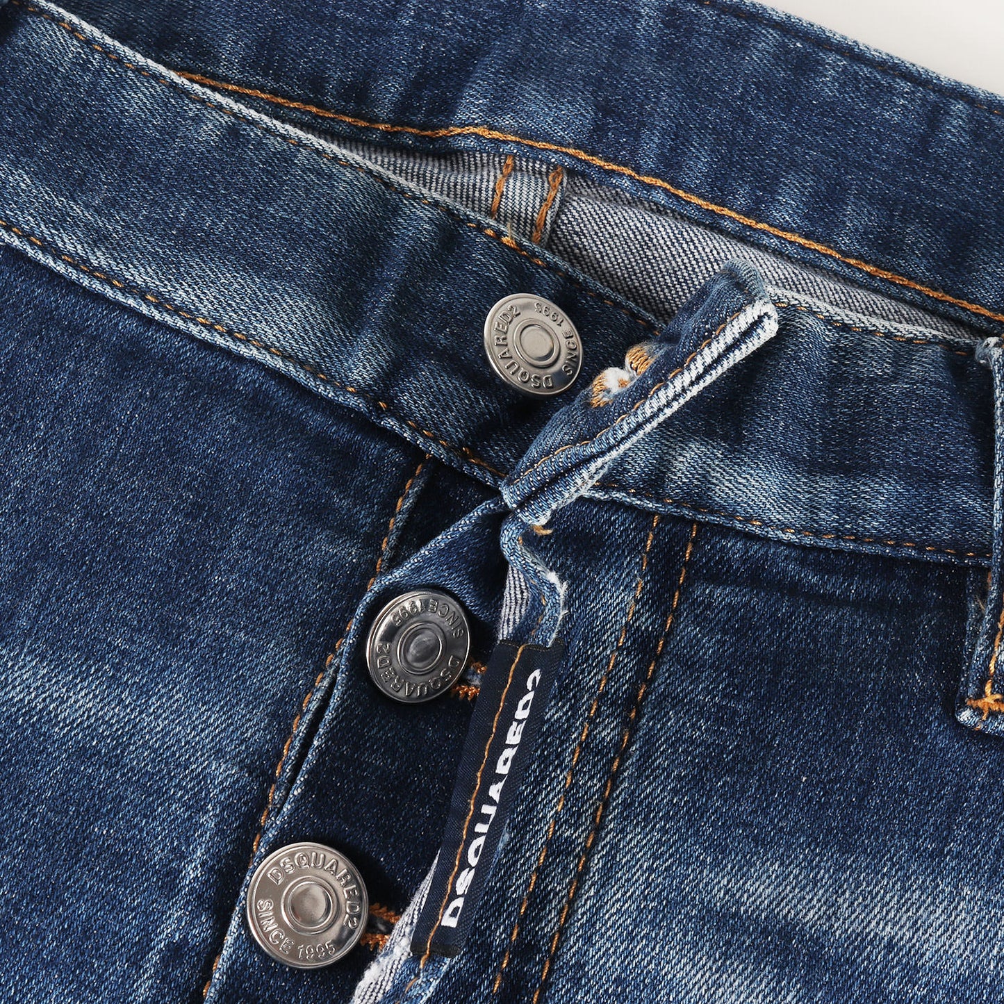 ダメージリペア加工 ストレッチ スリム デニムパンツ(Tidy Biker Jean)