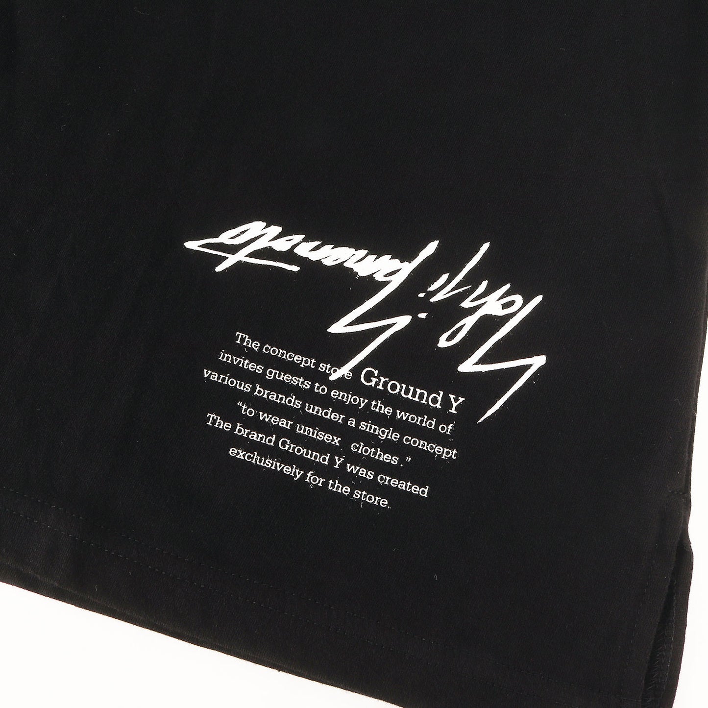 裾ロゴ クルーネック Tシャツ