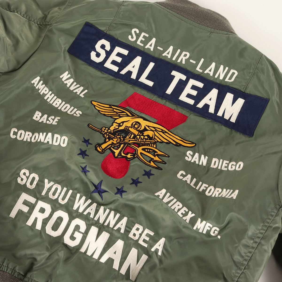 NAVY SEALs ライトウェイト MA-1 フライトジャケット (LIGHT MA-1 SEAL TEAM 7)