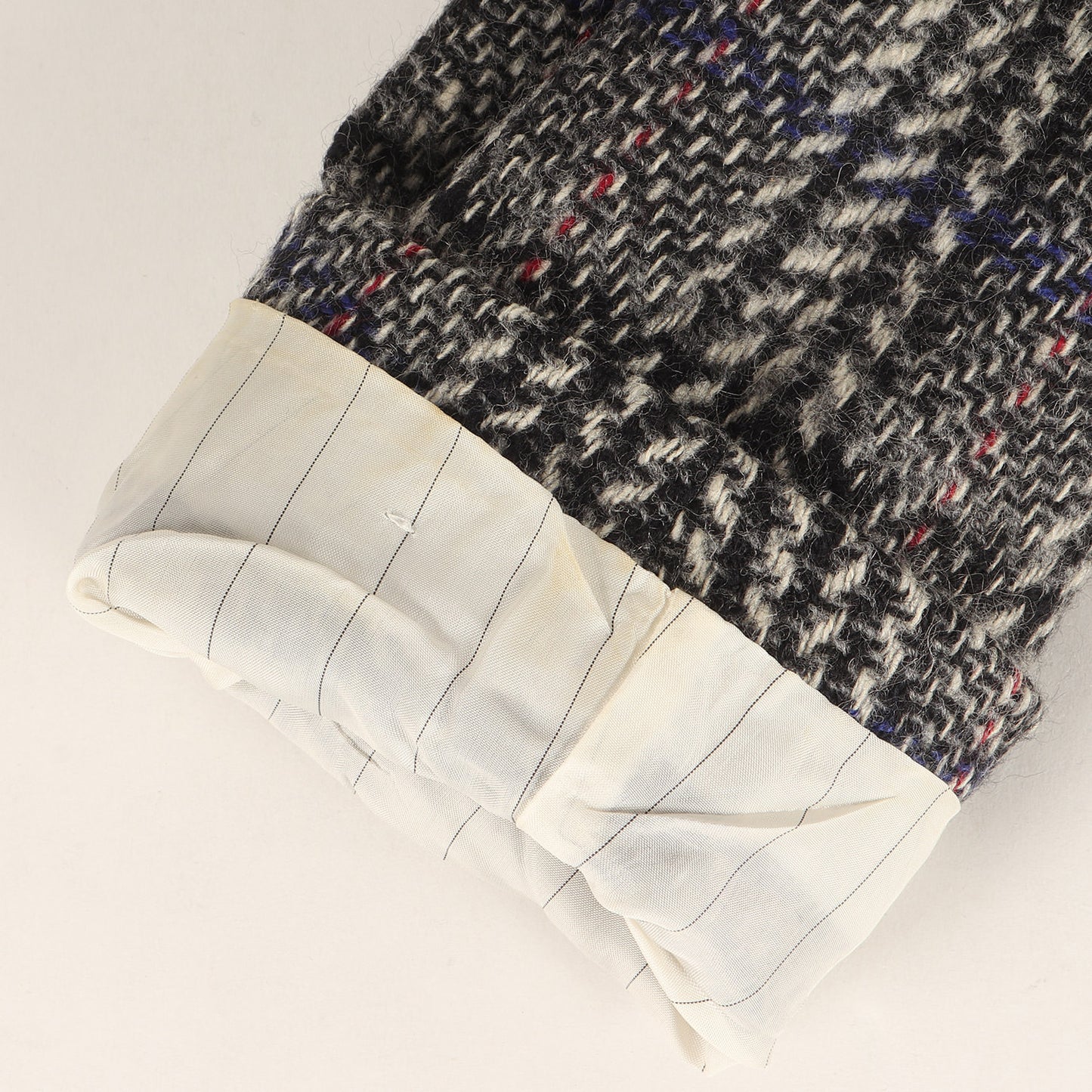 90s チェック ツイード 2B ノッチドラペル テーラードジャケット