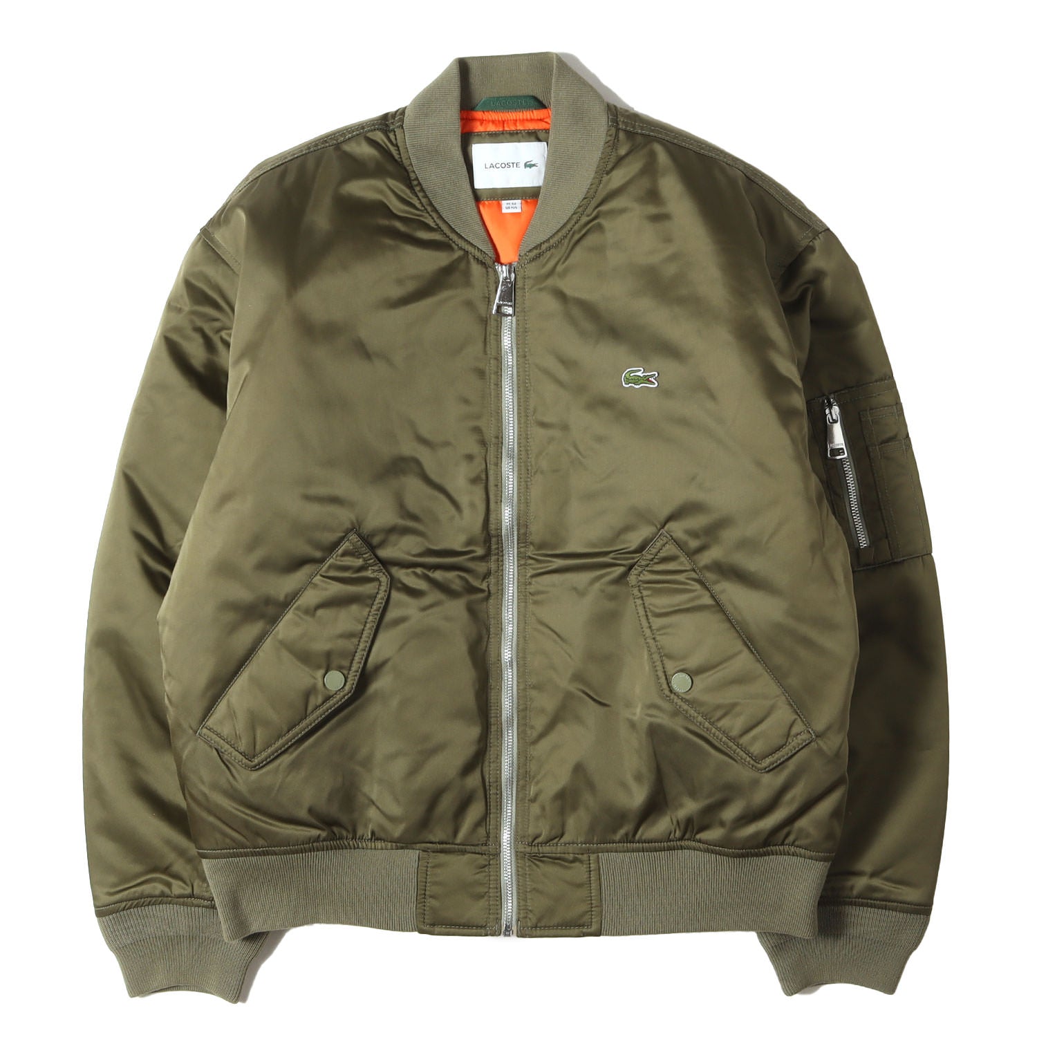 LACOSTE (ラコステ) 撥水ナイロン MA-1 ボンバージャケット - ブランド 