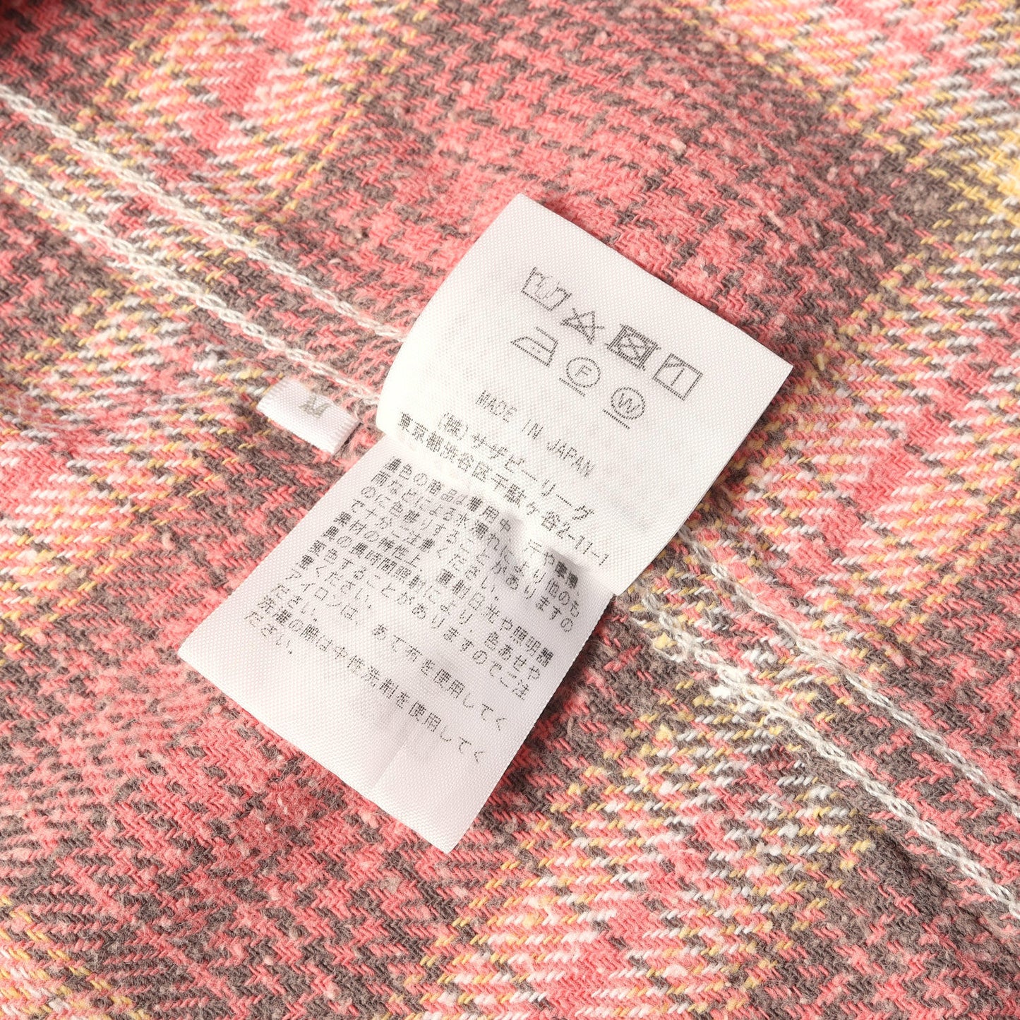 ネップ加工 チェック フランネルシャツ