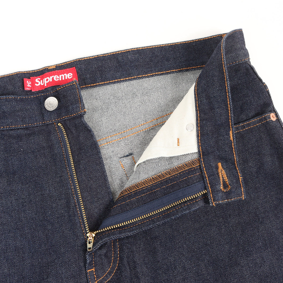 25AW クラシックロゴ刺繍 リジッド バギー デニムパンツ(Baggy Jean)