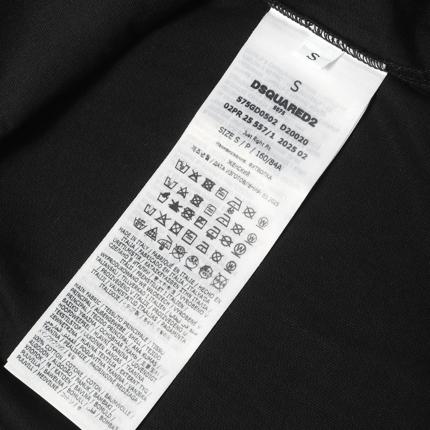 25AW ラインストーンロゴ クルーネック Tシャツ(Just Right Fit)