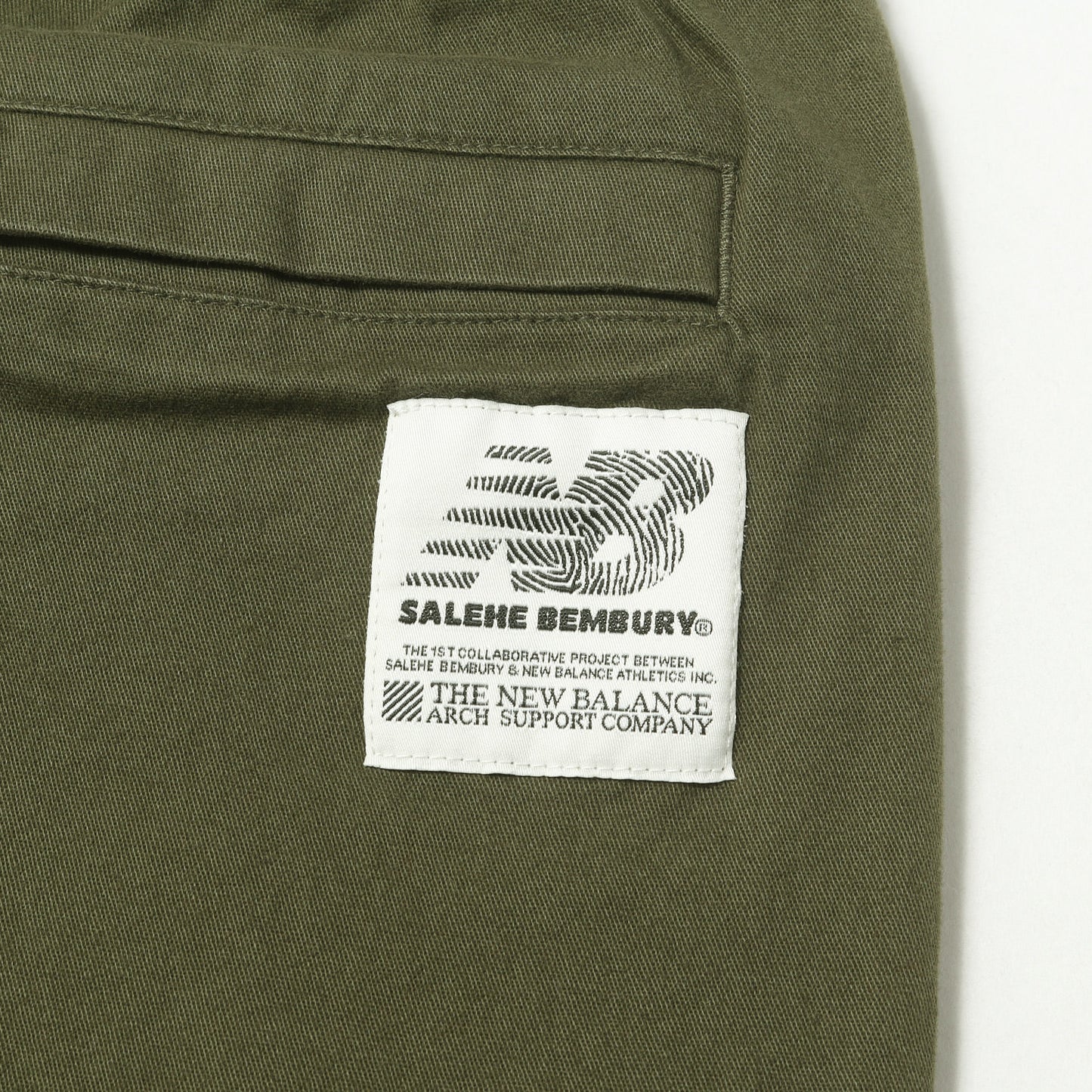 21AW ×Salehe Bembury ロゴ刺繍 コットンツイル イージーパンツ