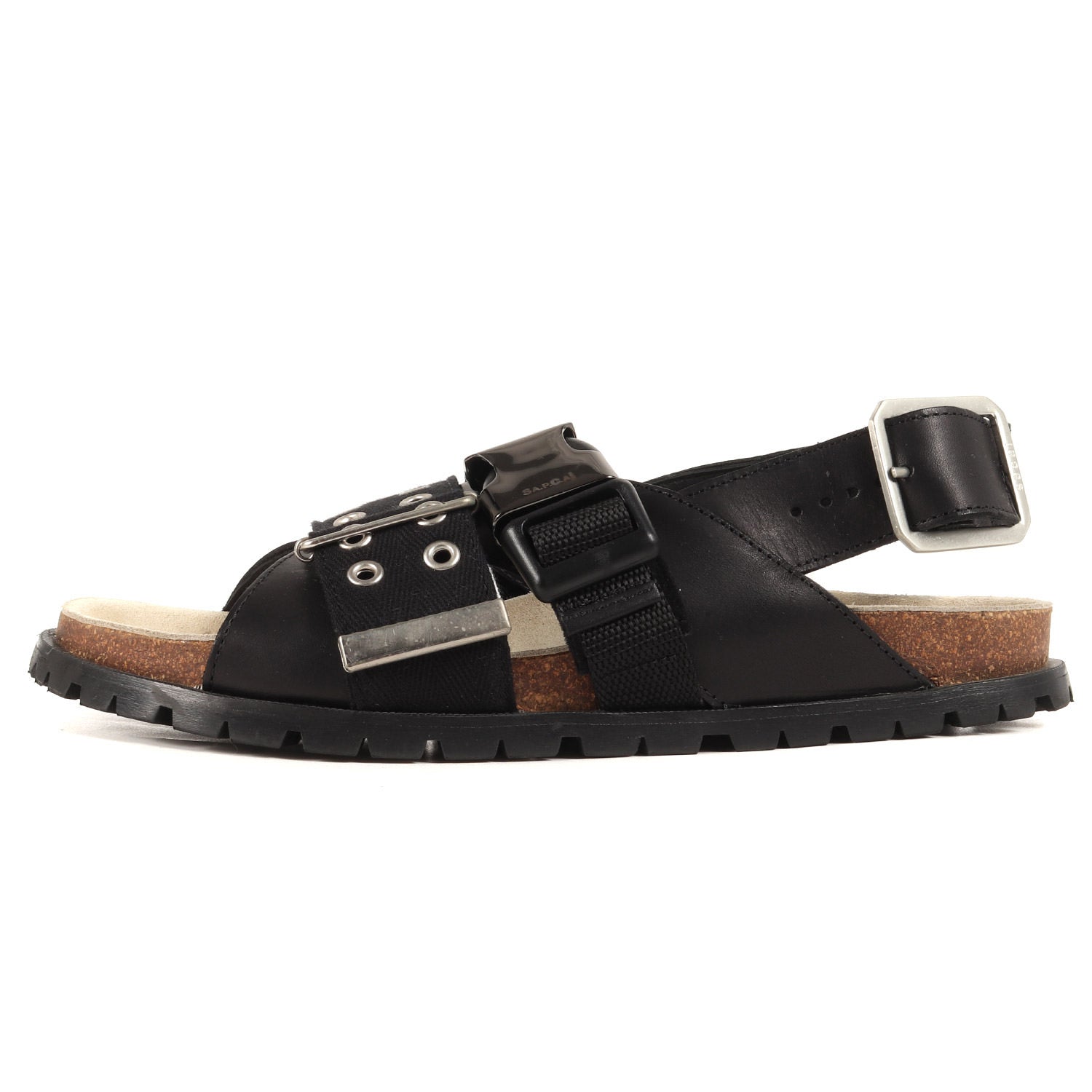 Sacai (サカイ) 21SS × A.P.C. ハトメ ベルト ストラップ レザー コンビ サンダル (Jules leather sandals  PXBPM F51037) / SA.P.C.AI – ブランド古着の通販・買取 | BEEGLE by Boo-Bee