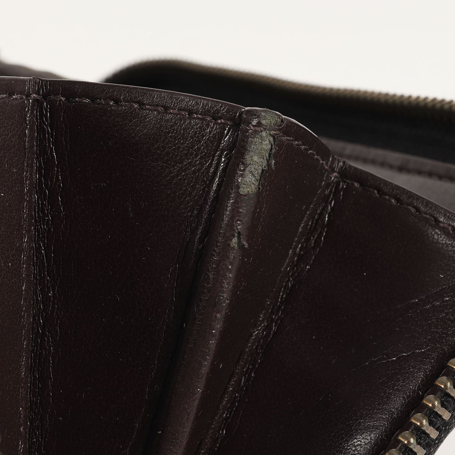 シボレザー ラウンドジップ ロング ウォレット / 財布 アコーディオン