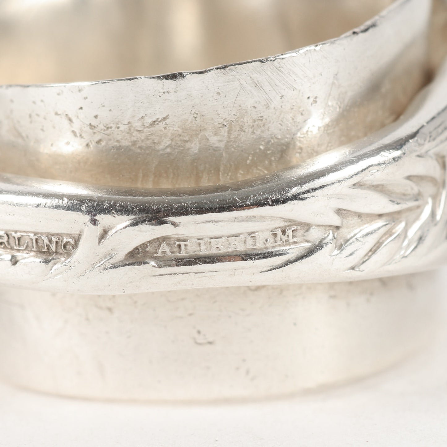 1800~1900年代 スターリングシルバー ペーパー ナイフ リング / アンティーク ヴィンテージ バター