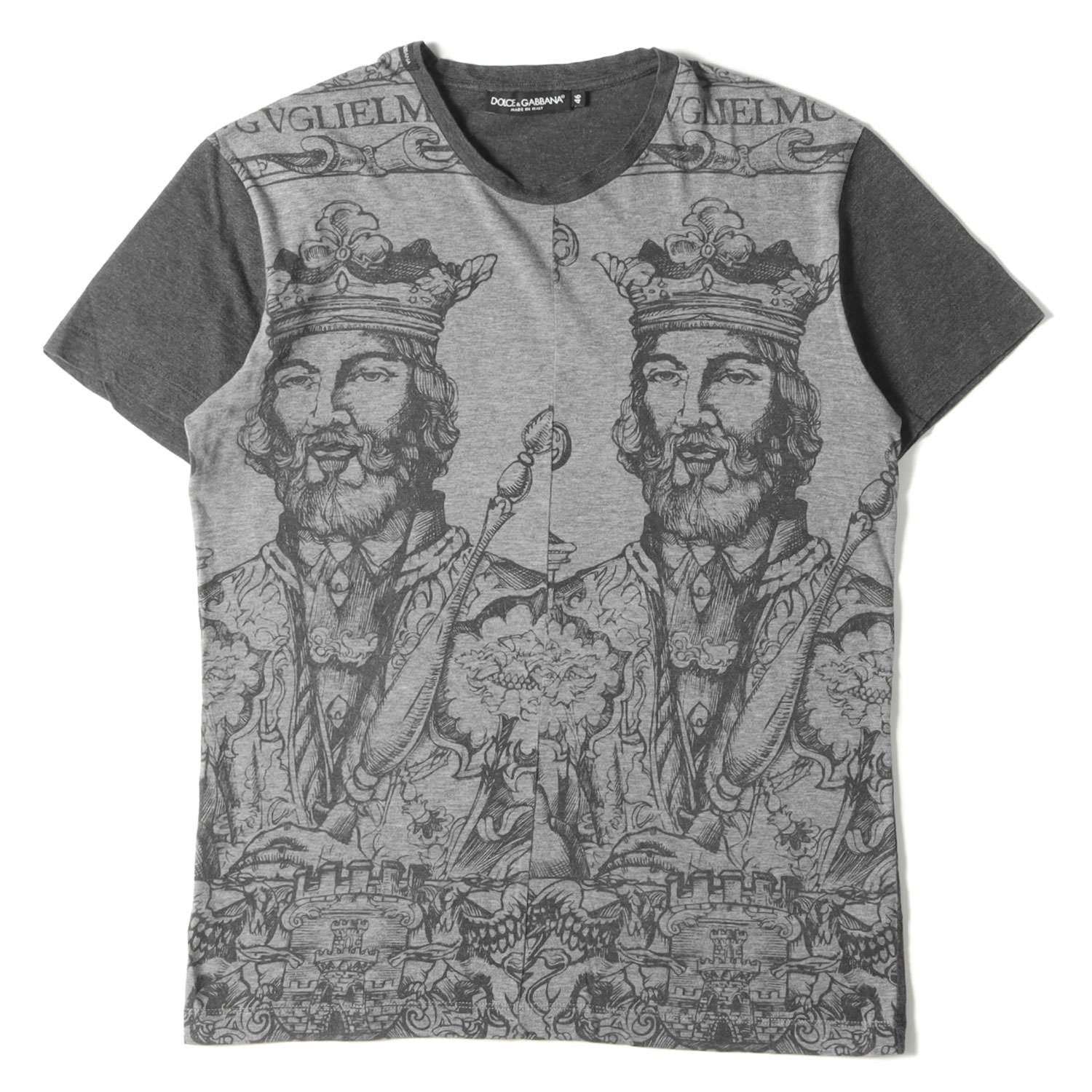 DOLCE&GABBANA (ドルチェ&ガッバーナ) 近年モデル ノーマンキンググラフィック切替 Tシャツ (G8FA2T G7ZQM) /  クルーネック Norman King - ブランド古着の通販・買取 | BEEGLE by Boo-Bee