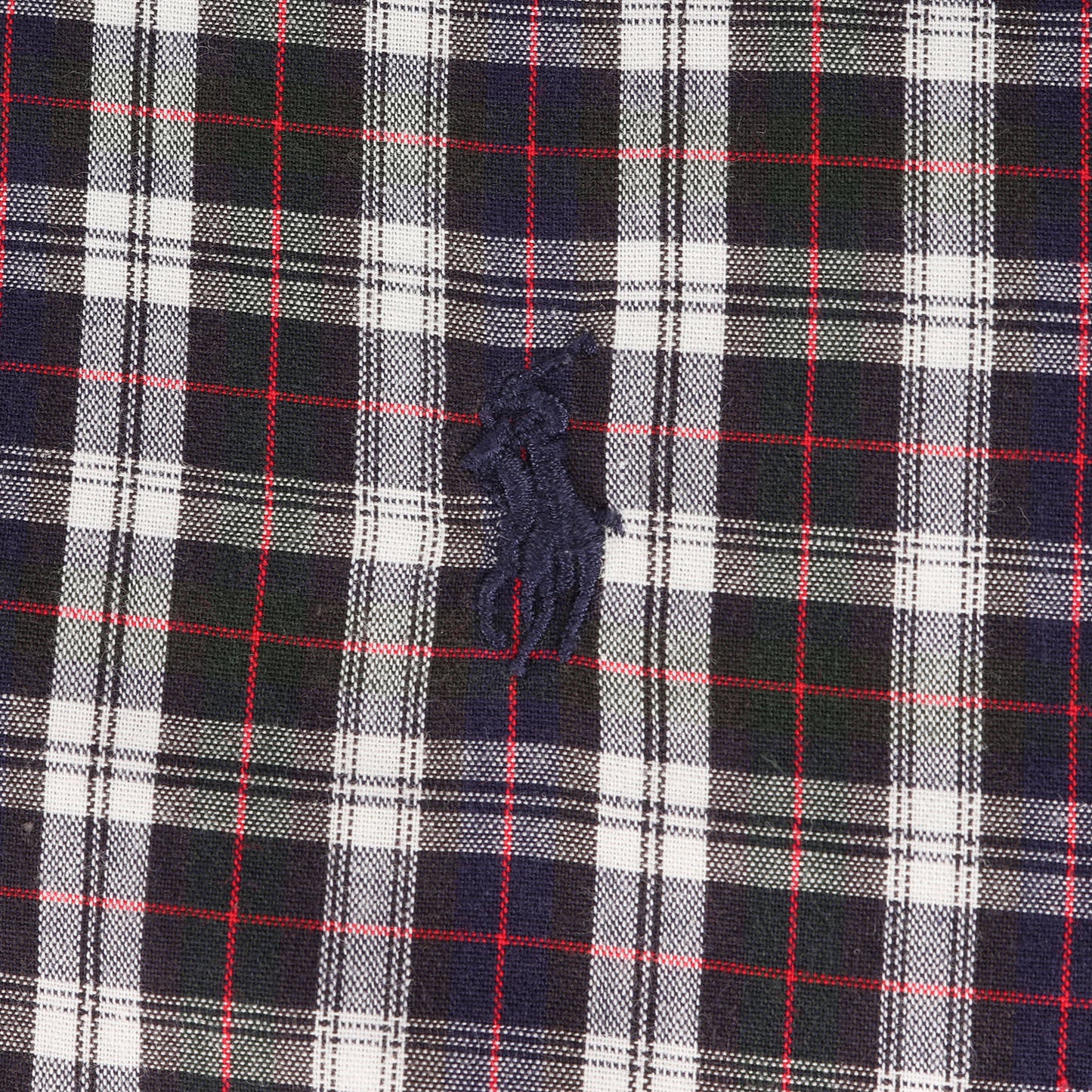 90s ワンポイント刺繍 チェック B.D シャツ (BLAIRE)